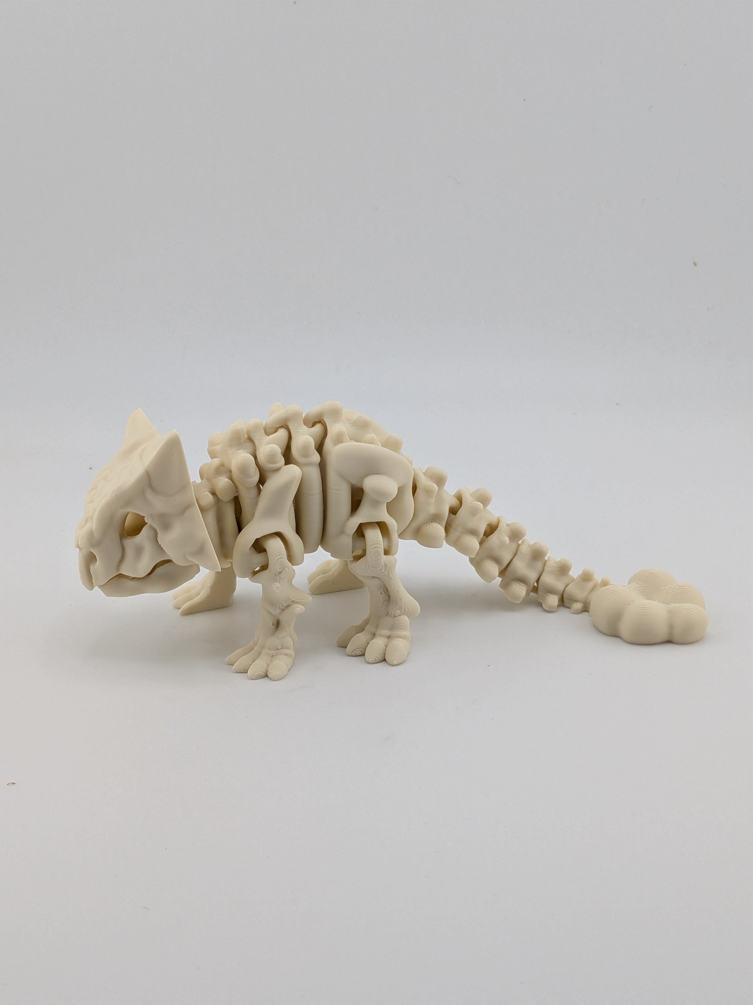 6.25 Inch Skeleton Ankylosaurus Articulated Flexi Dinosaur Bone Fidget Toy
