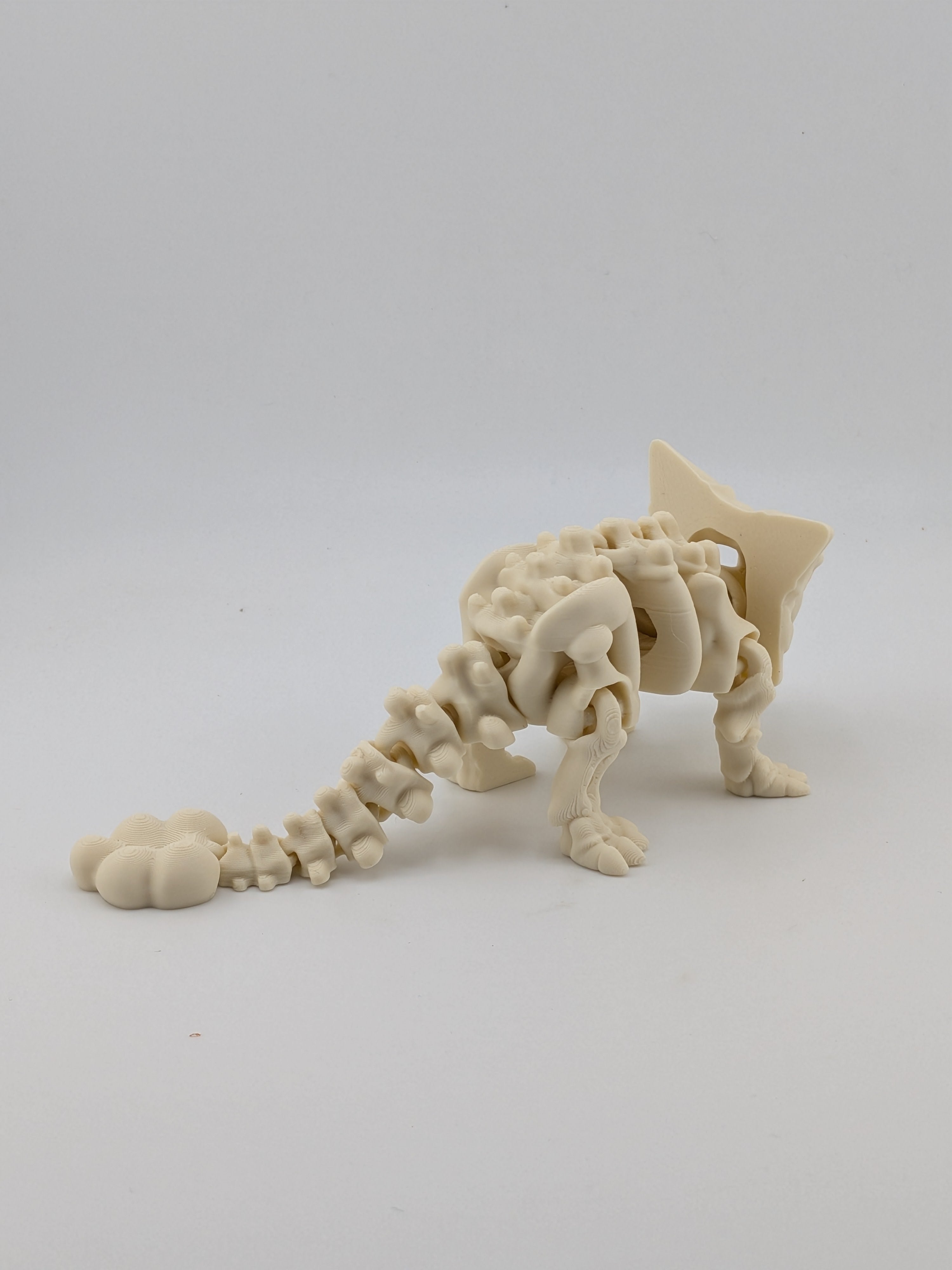 6.25 Inch Skeleton Ankylosaurus Articulated Flexi Dinosaur Bone Fidget Toy