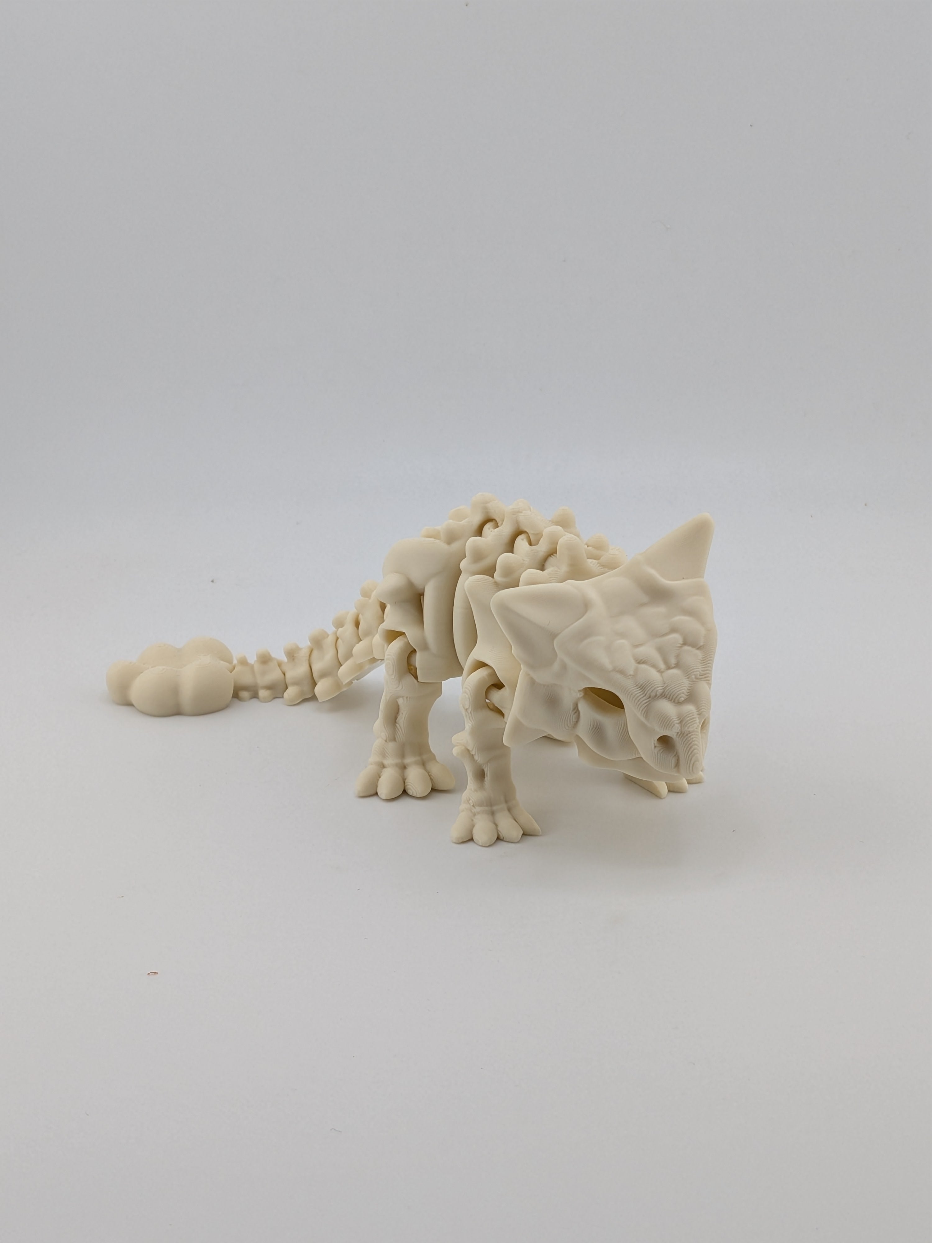6.25 Inch Skeleton Ankylosaurus Articulated Flexi Dinosaur Bone Fidget Toy