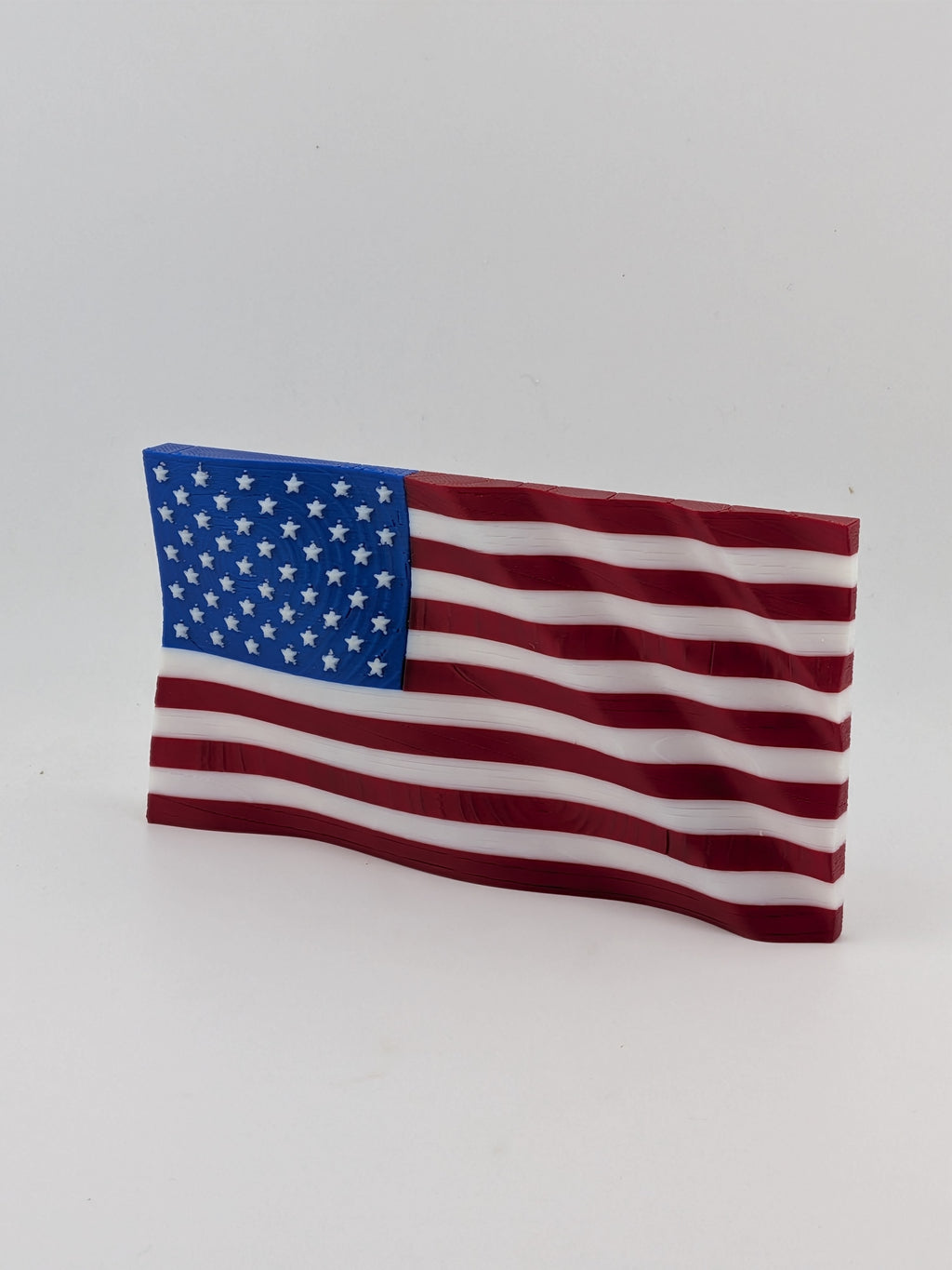 5.5 Inch American Waving Flag Commemorative Magnet with Embedded No Scratch Backing
