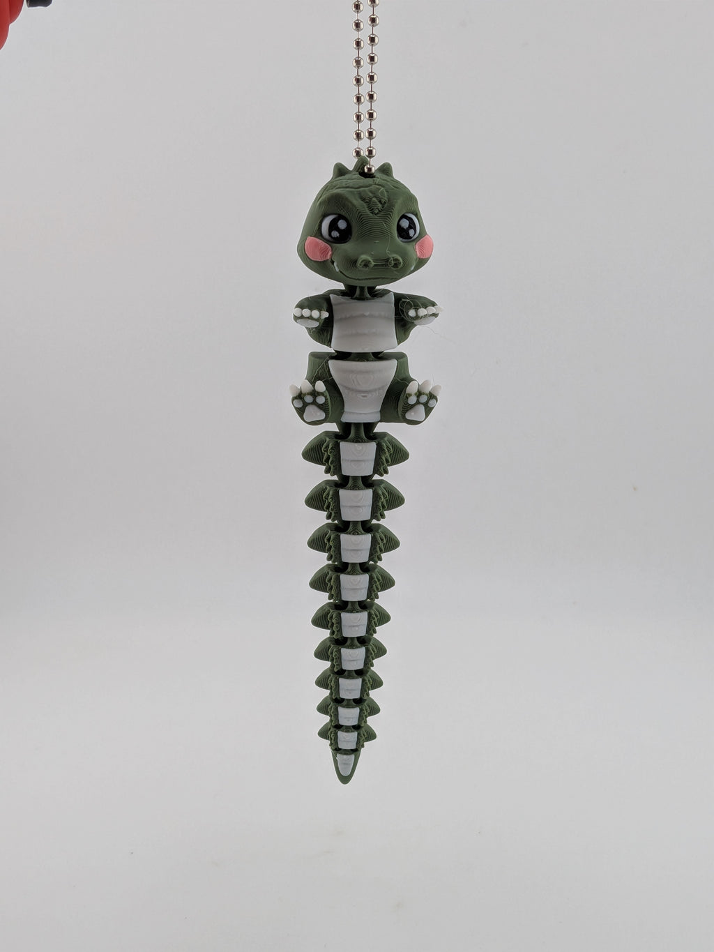 5.5 Inch Flexi Crocodile Keychain Articulated Chibi Alligator Fidget Buddy