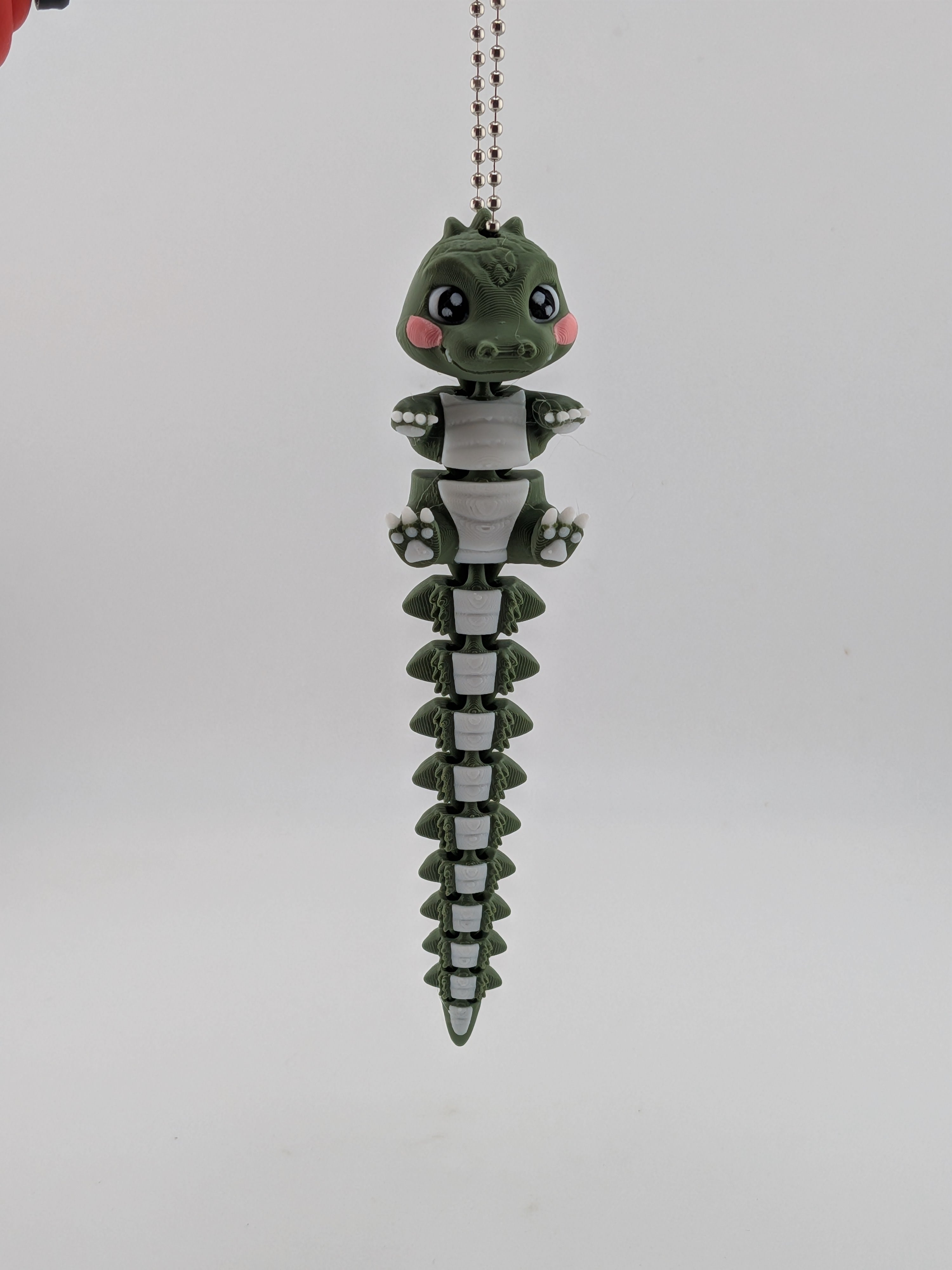 5.5 Inch Flexi Crocodile Keychain Articulated Chibi Alligator Fidget Buddy