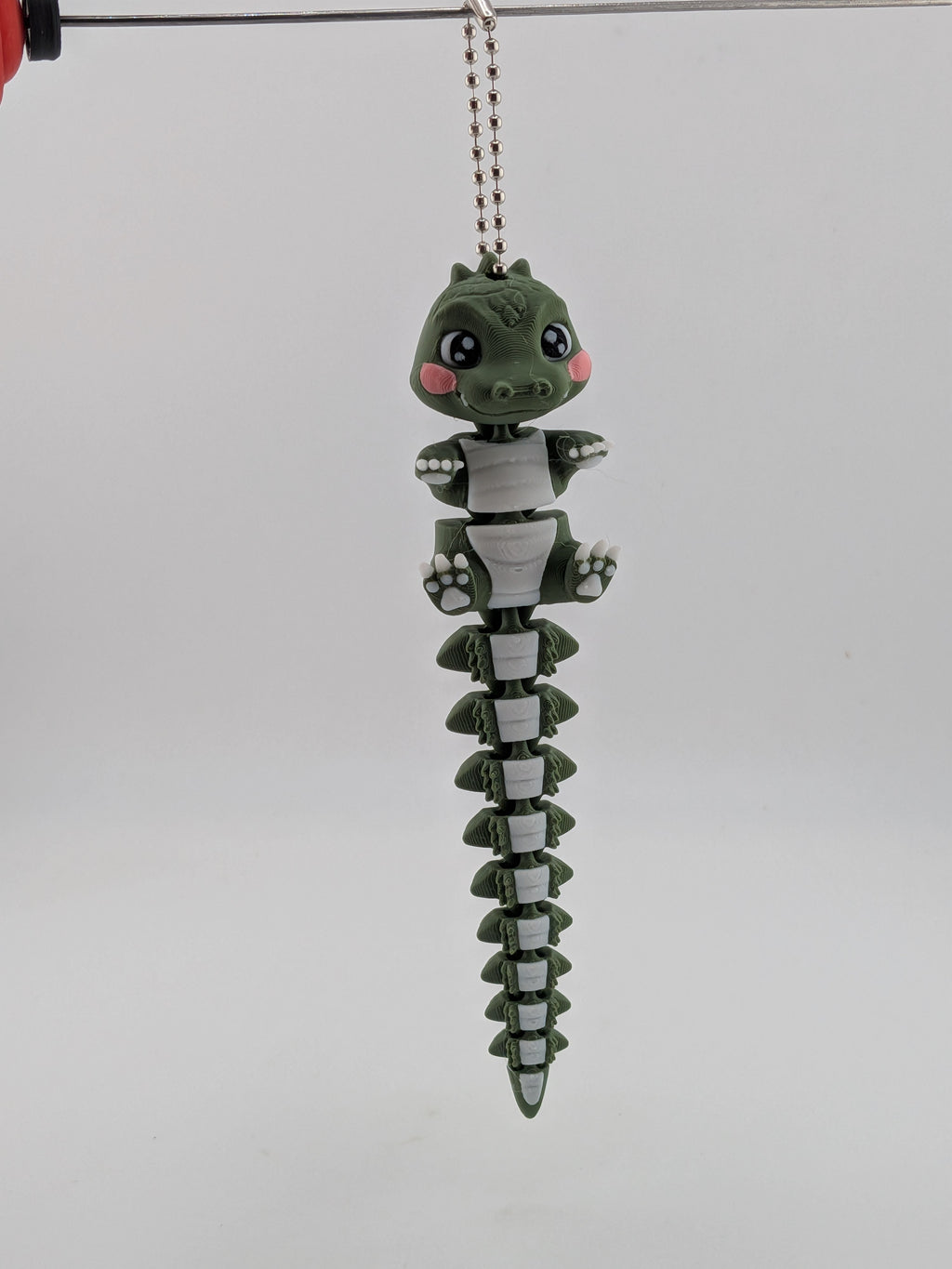 5.5 Inch Flexi Crocodile Keychain Articulated Chibi Alligator Fidget Buddy