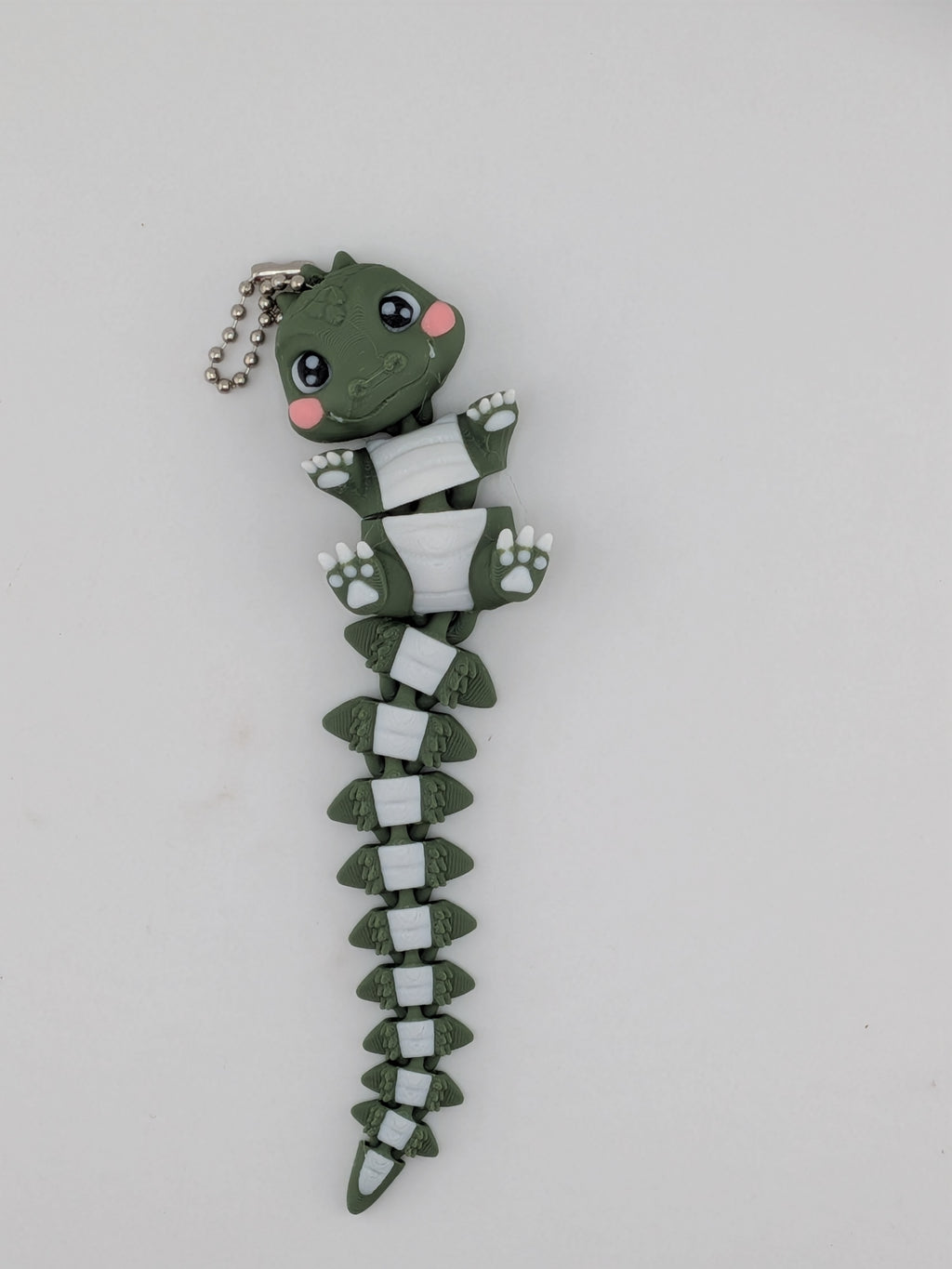 5.5 Inch Flexi Crocodile Keychain Articulated Chibi Alligator Fidget Buddy