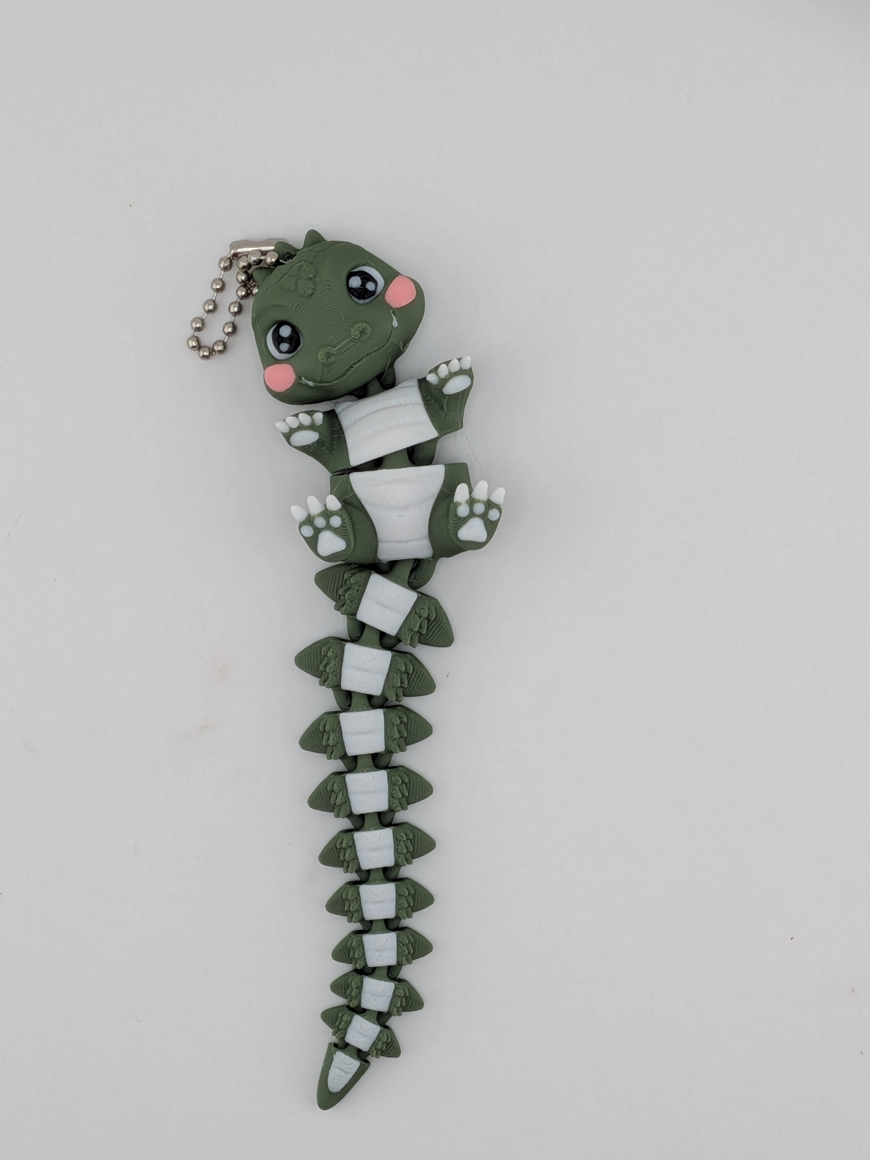 5.5 Inch Flexi Crocodile Keychain Articulated Chibi Alligator Fidget Buddy