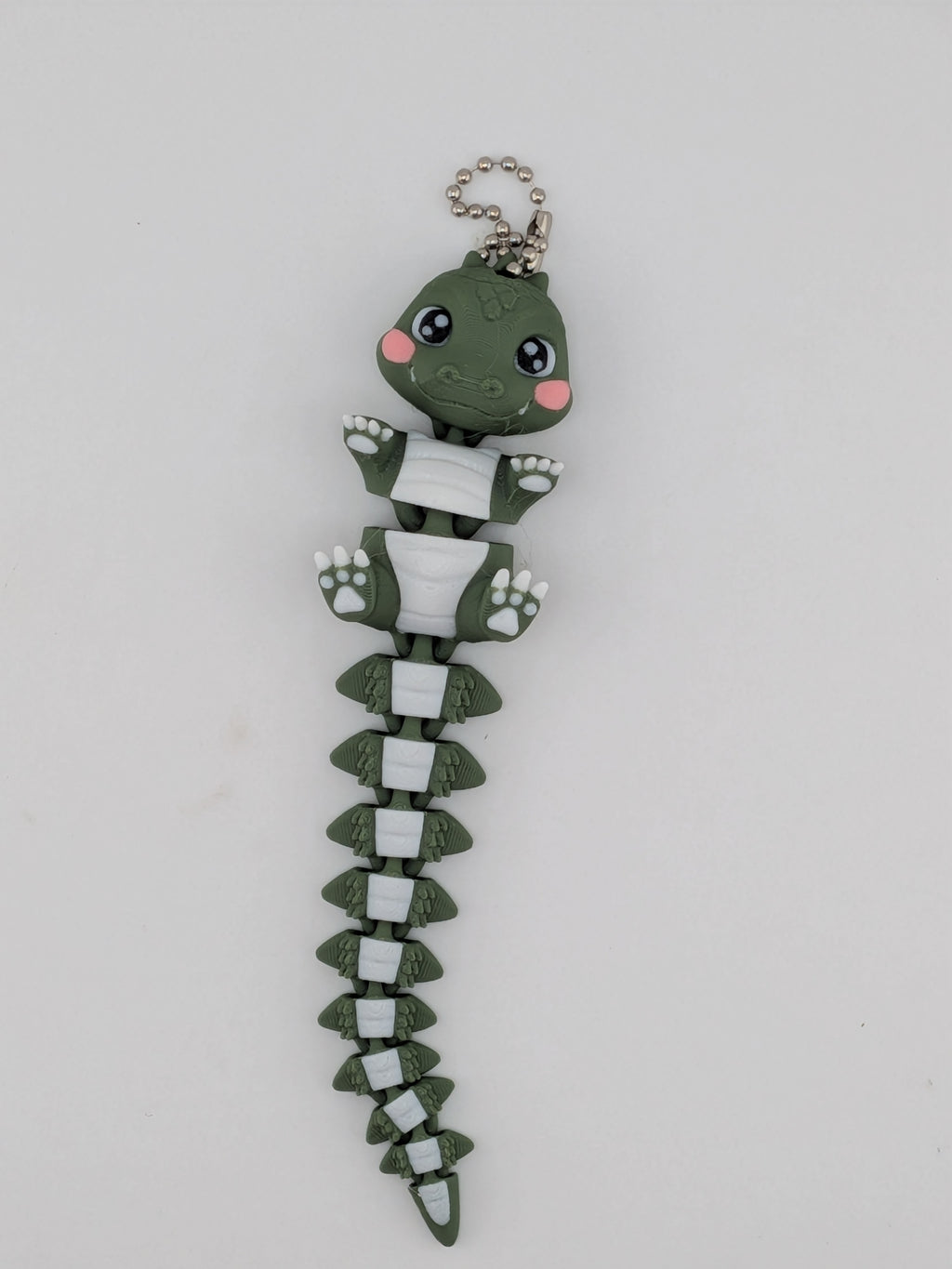 5.5 Inch Flexi Crocodile Keychain Articulated Chibi Alligator Fidget Buddy