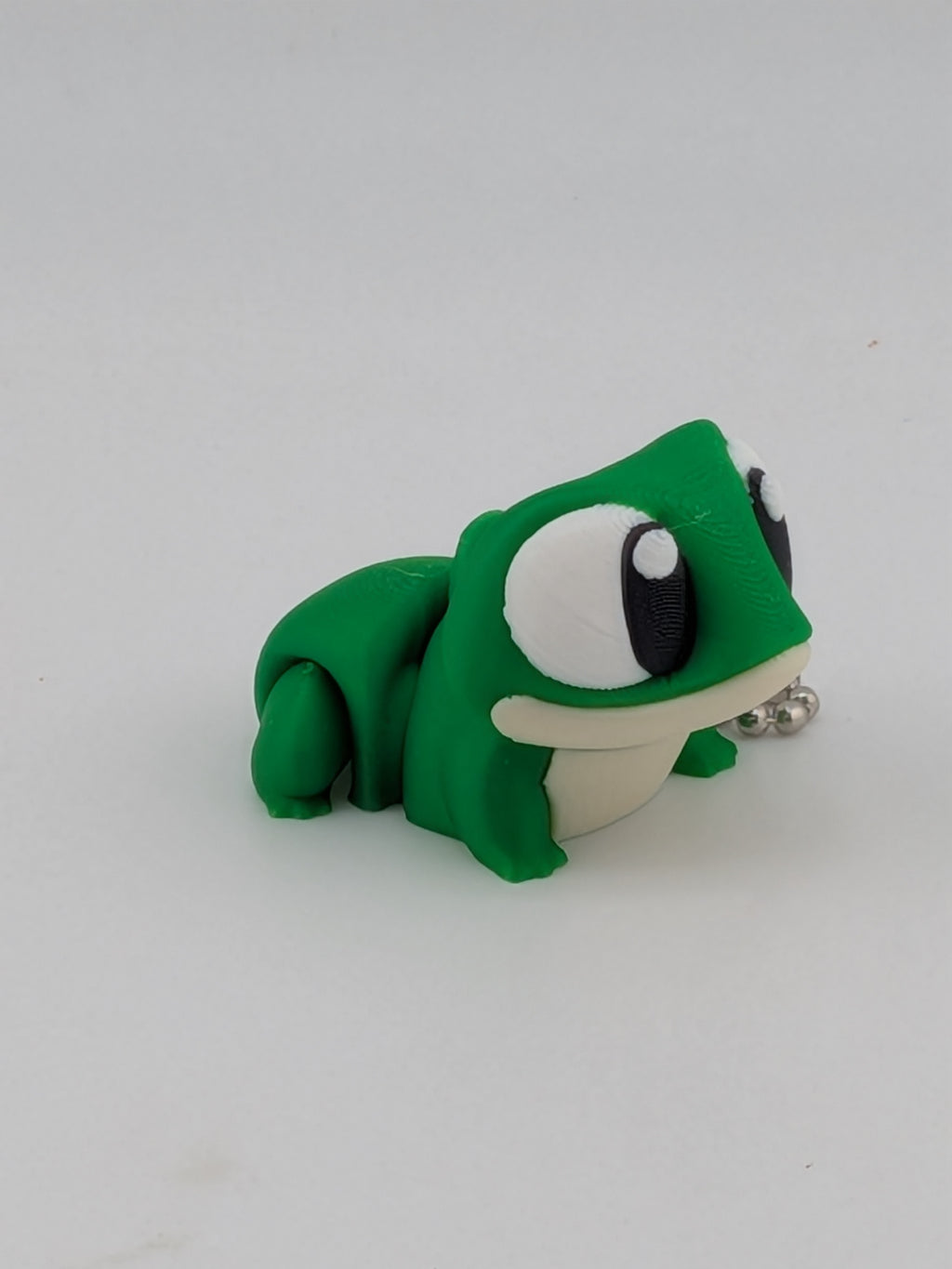 1.5 Inch Mini Flexi Frog Keychain 3D Printed Pocket Amphibian Fidget Buddy