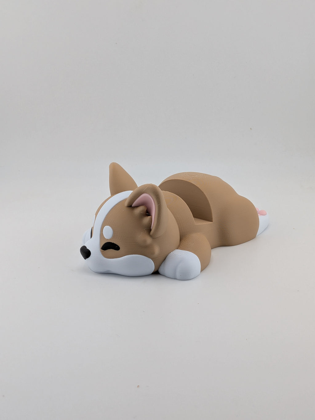 5.75 Inch Corgi Phone Holder 3D Printed Desk Pet Smartphone Stand