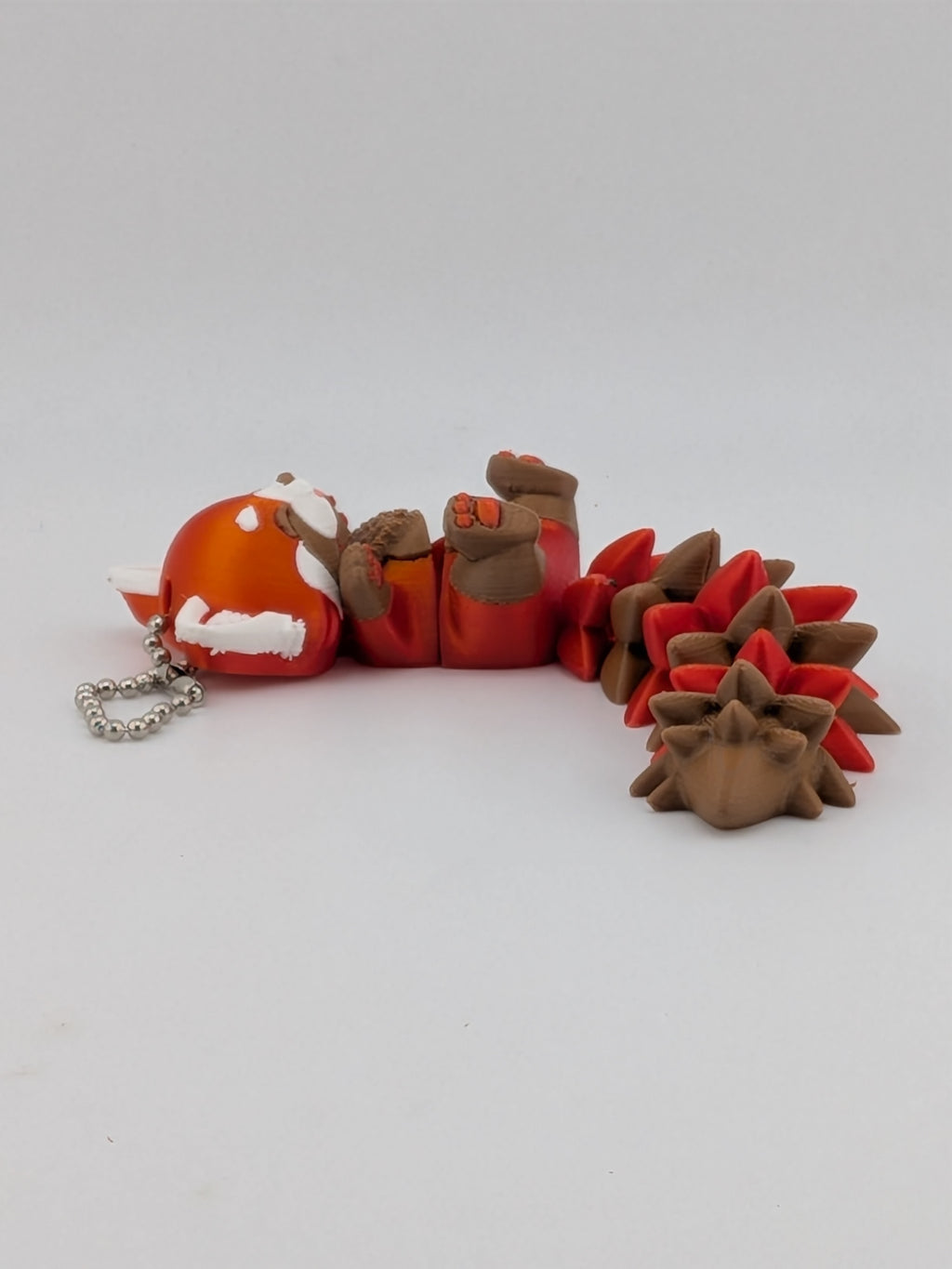 5 Inch Fluffy Tail Red Panda Keychain Articulated Cute Fidget Buddy Set