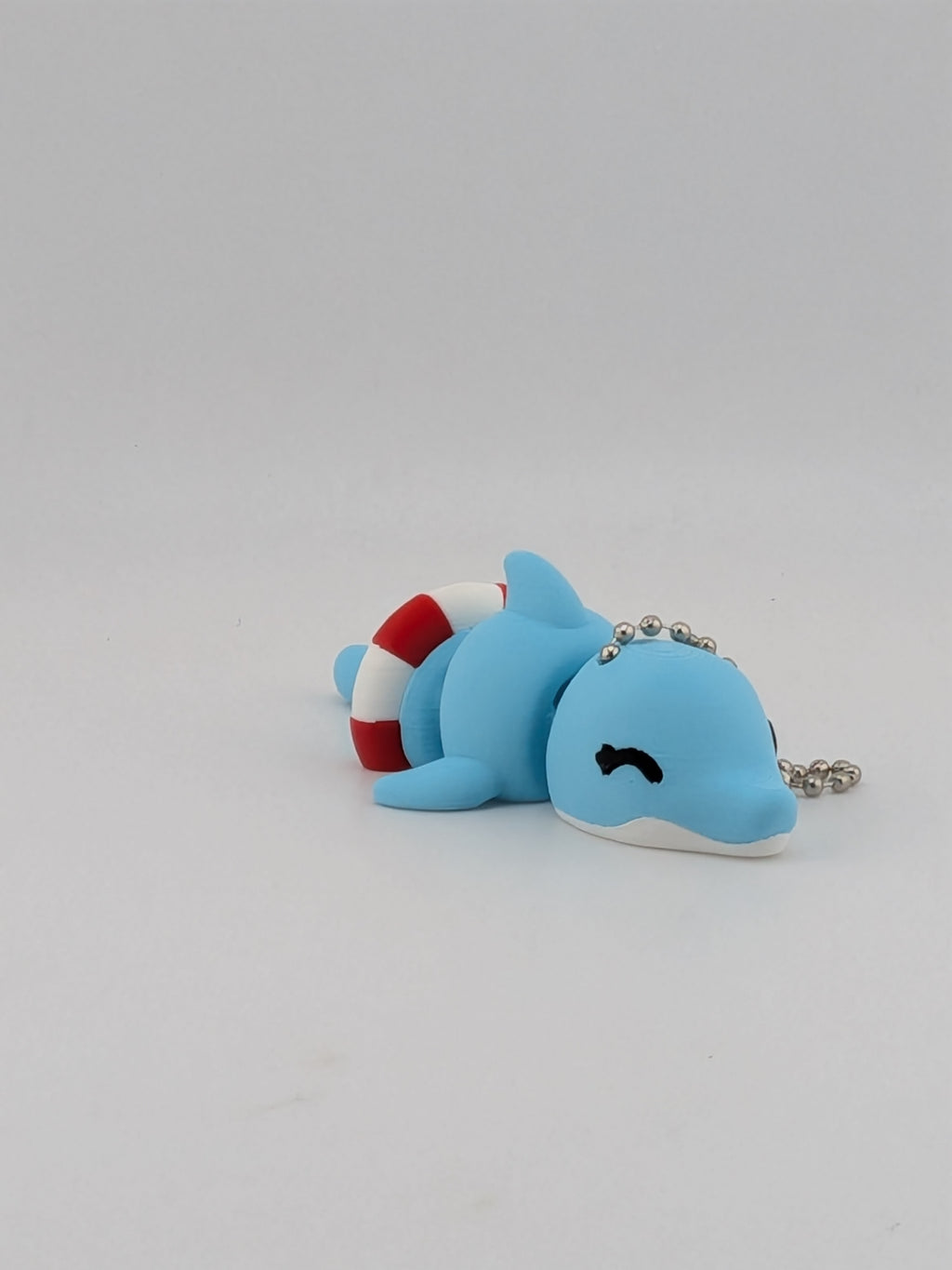 3.5 Inch Articulated Dolphin Keychain Cute Ocean Life Ring Fidget Buddy Set