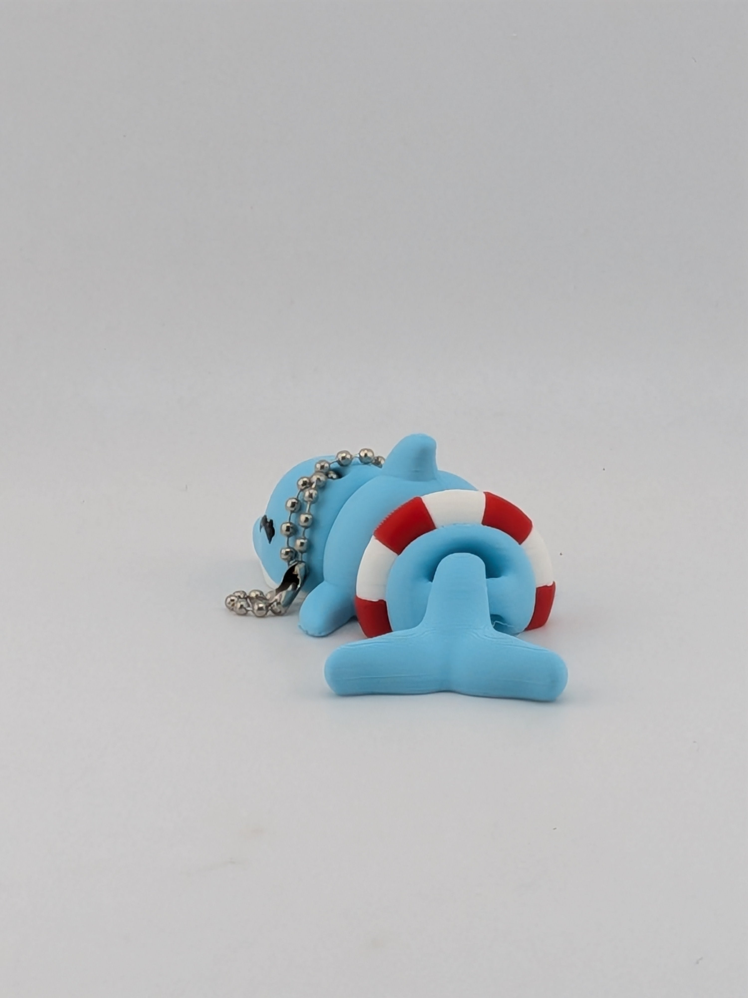 3.5 Inch Articulated Dolphin Keychain Cute Ocean Life Ring Fidget Buddy Set