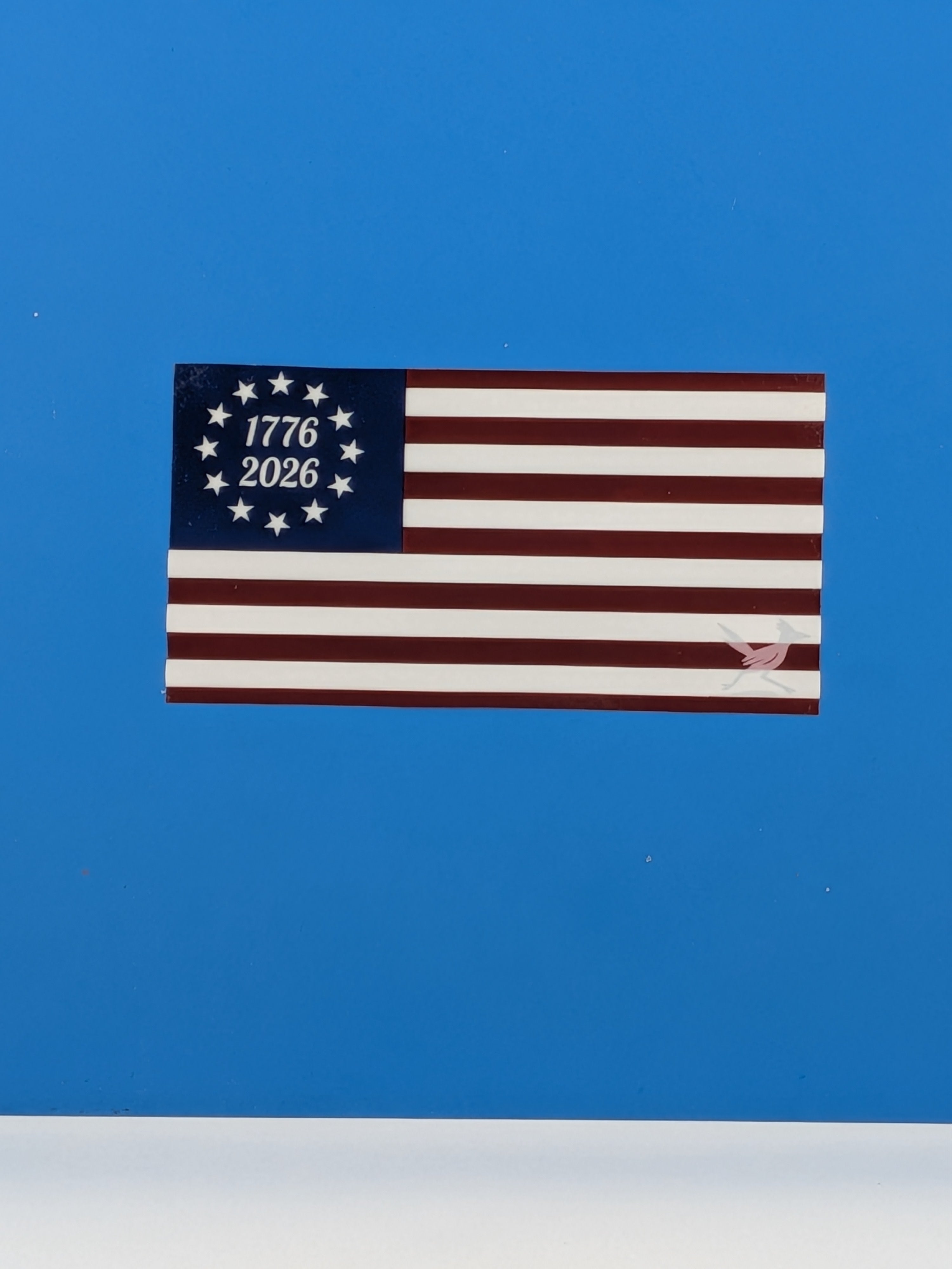 USA 250th Anniversary Flag Vinyl Sticker 1776 to 2026 Betsy Ross Decal 4x2 Inch
