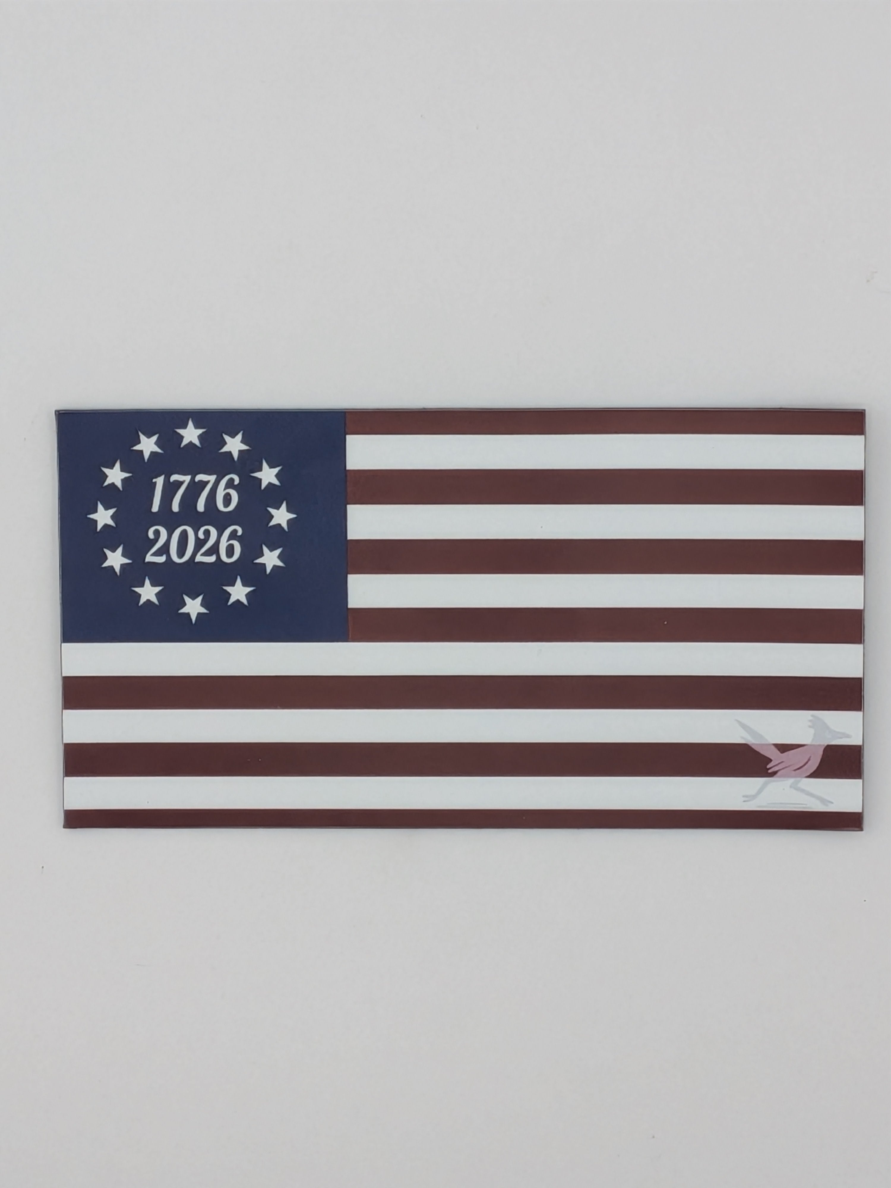 USA 250th Anniversary Flag Vinyl Sticker 1776 to 2026 Betsy Ross Decal 4x2 Inch