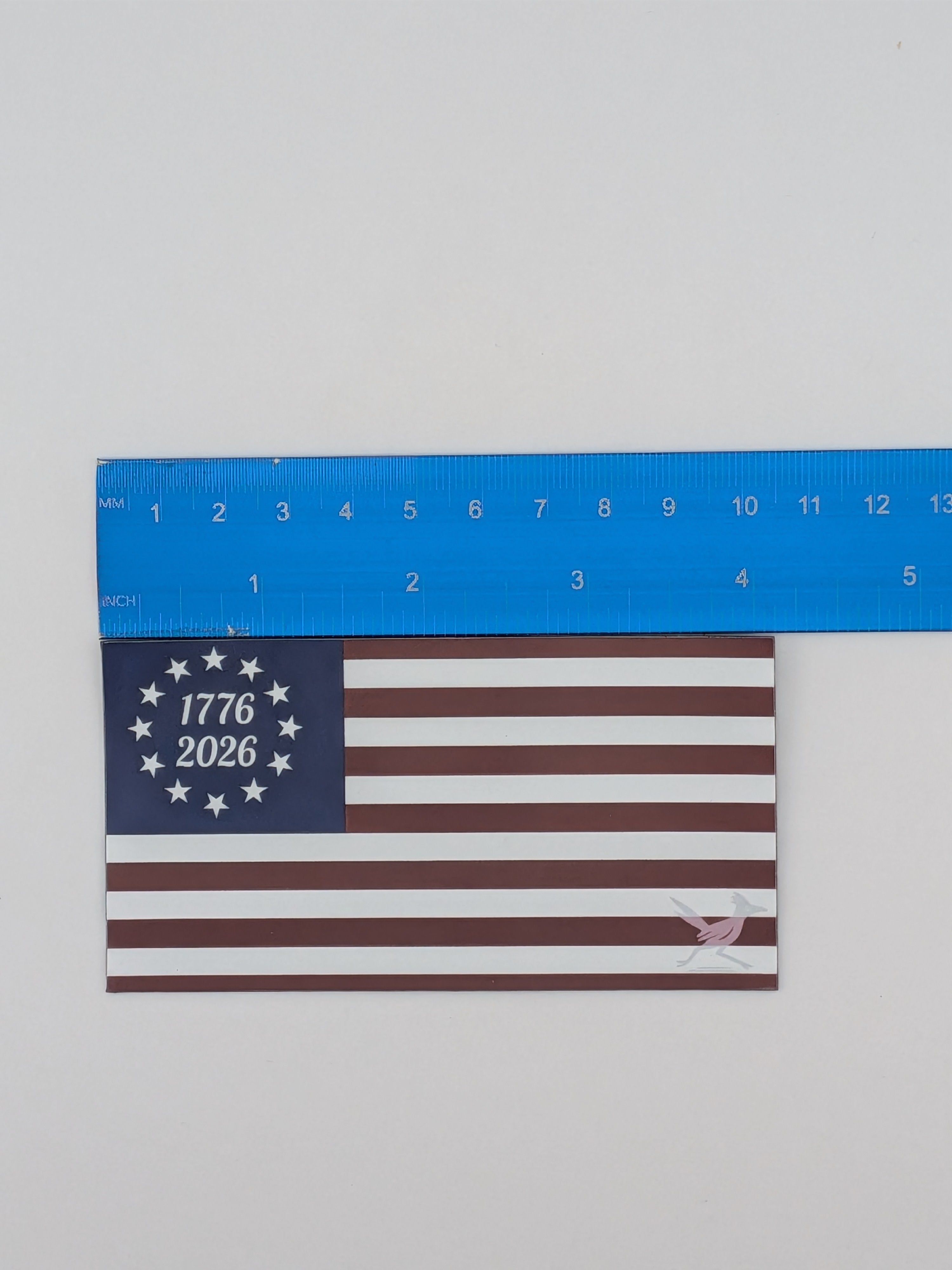 USA 250th Anniversary Flag Vinyl Sticker 1776 to 2026 Betsy Ross Decal 4x2 Inch