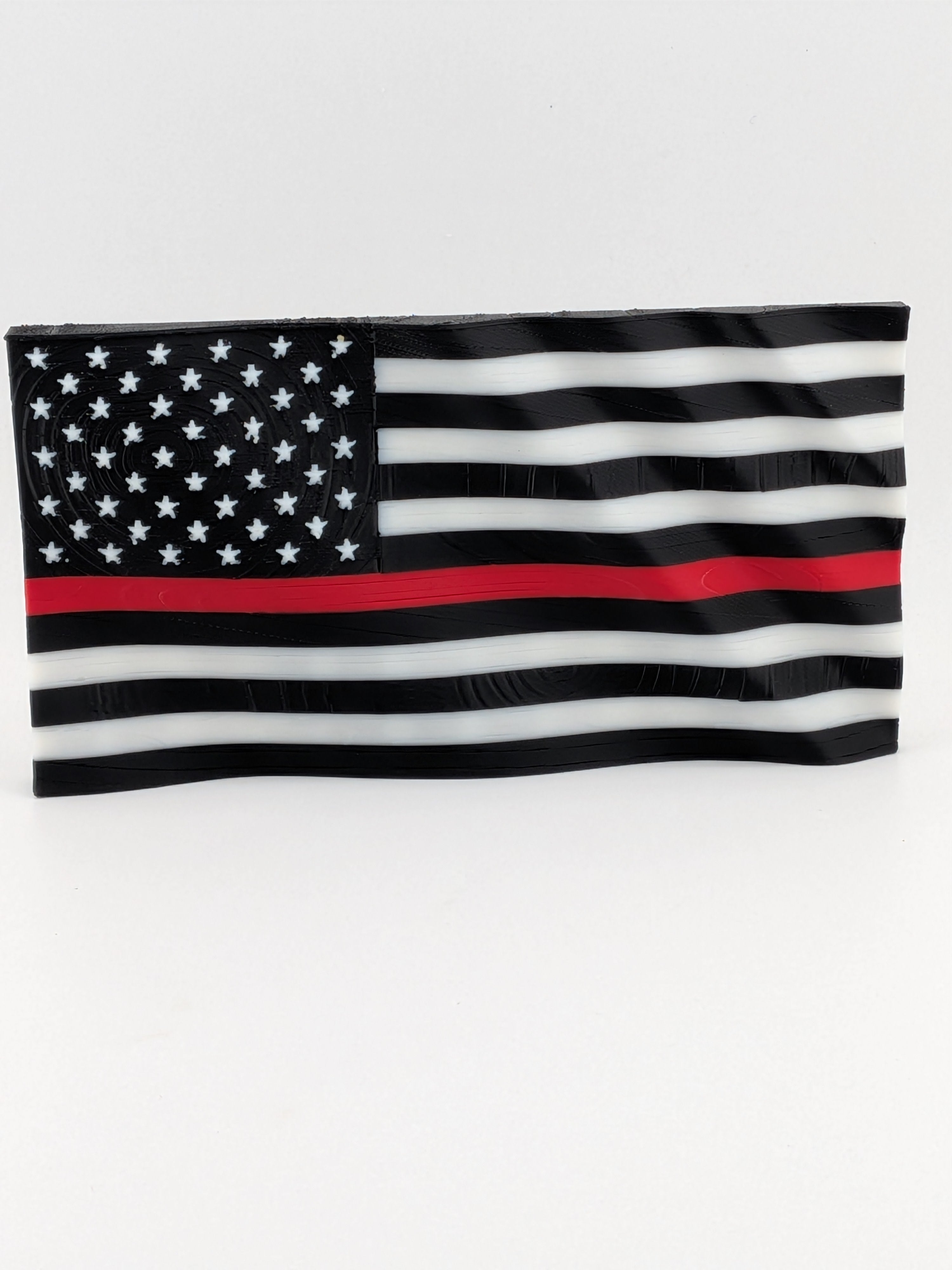 American Flag Waving Magnet 250th Anniversary Thin Line Collection 5.5 Inch
