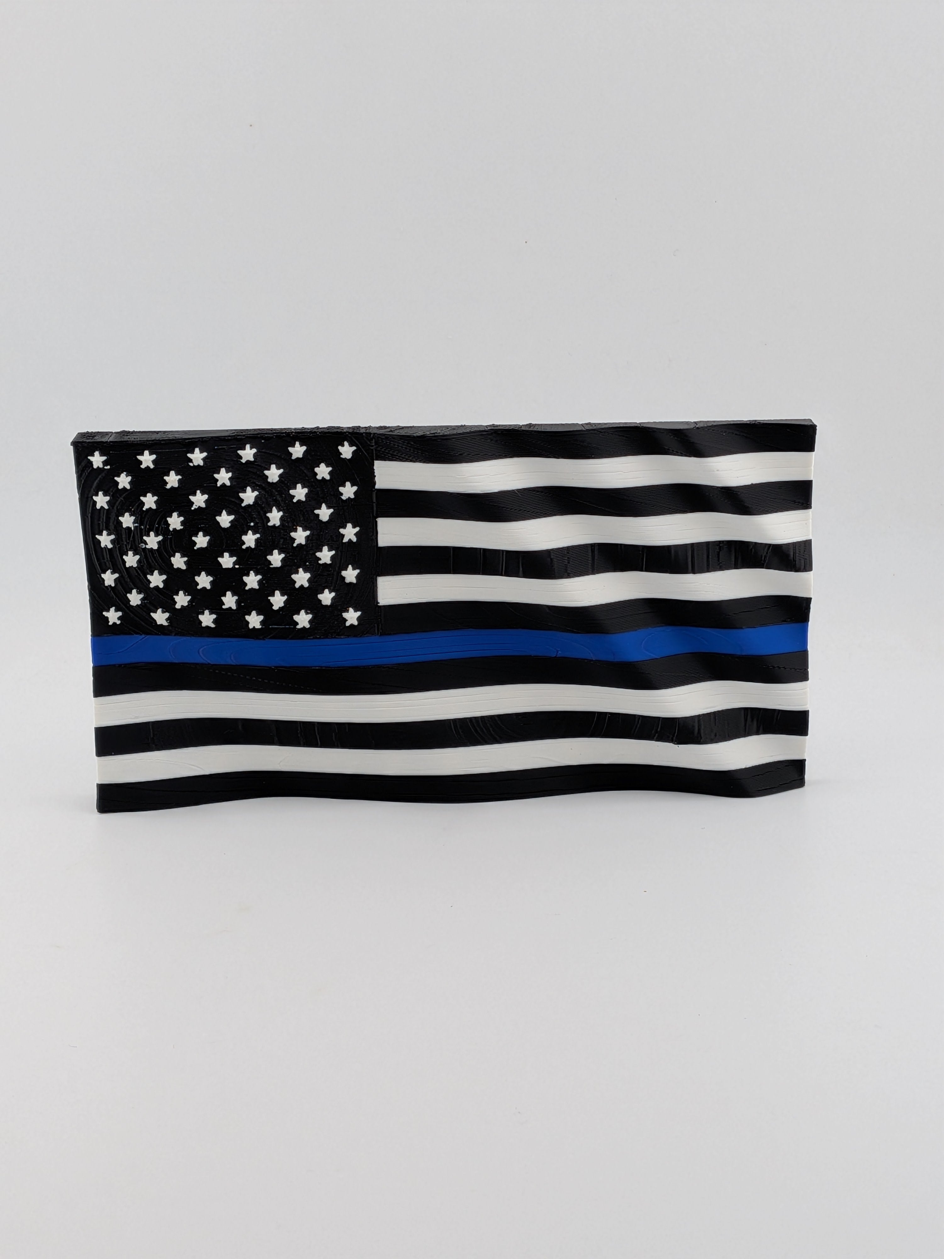 American Flag Waving Magnet 250th Anniversary Thin Line Collection 5.5 Inch