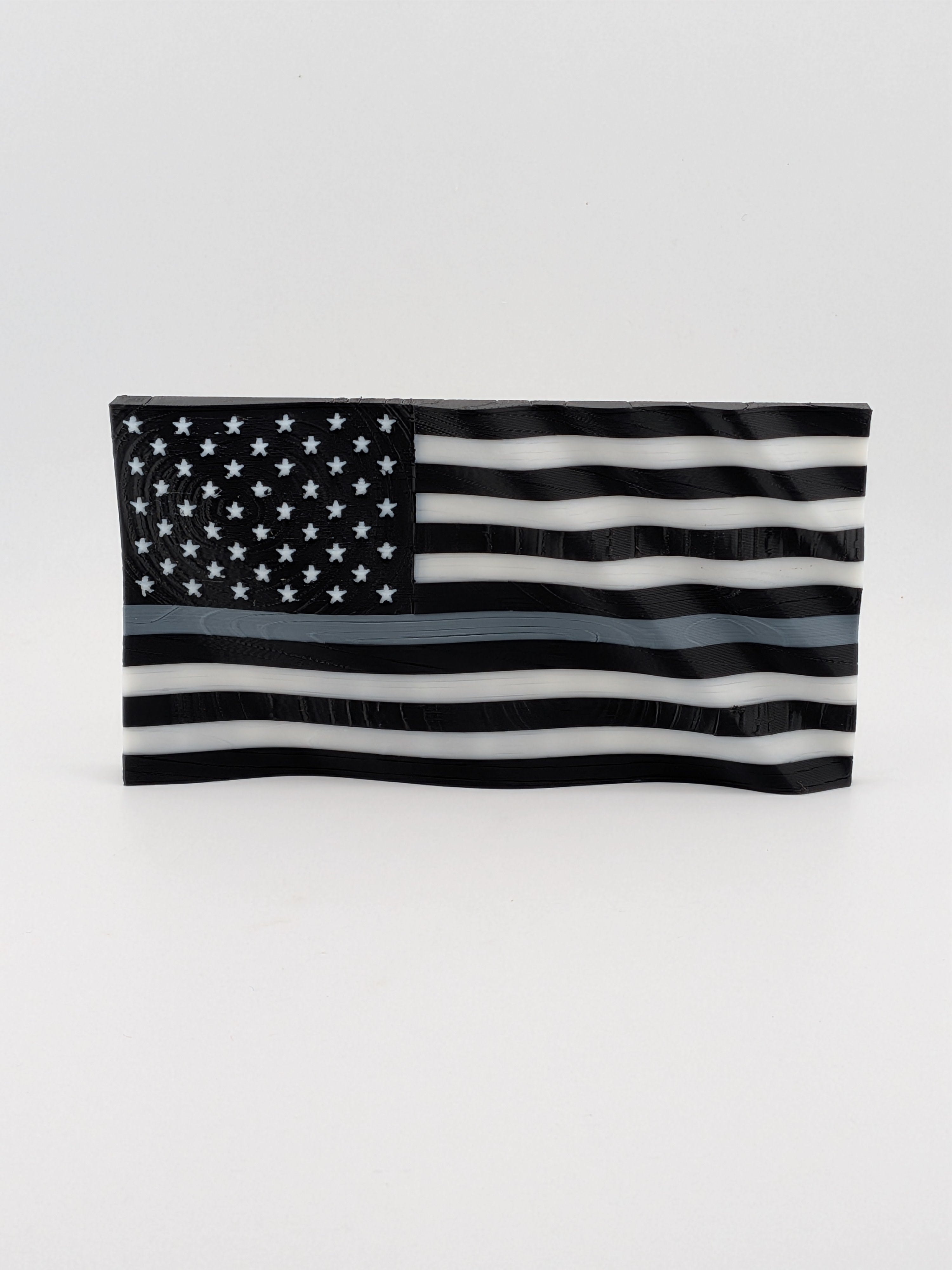 American Flag Waving Magnet 250th Anniversary Thin Line Collection 5.5 Inch