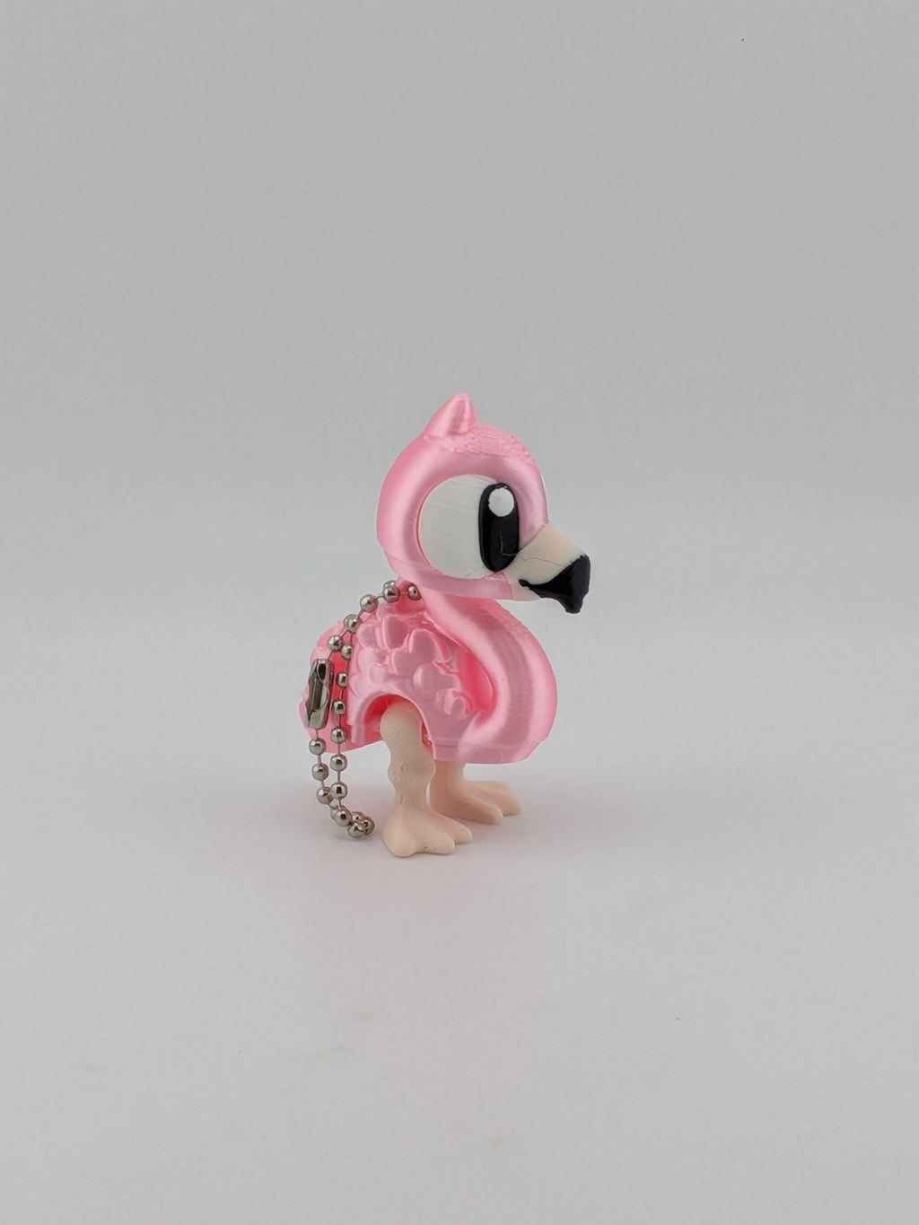 🦩💖 Mini Flexi-Flamingo Keychain Buddy! ✨ 2.38" Articulated "Strut-Star" Bag Charm 🌴🩰