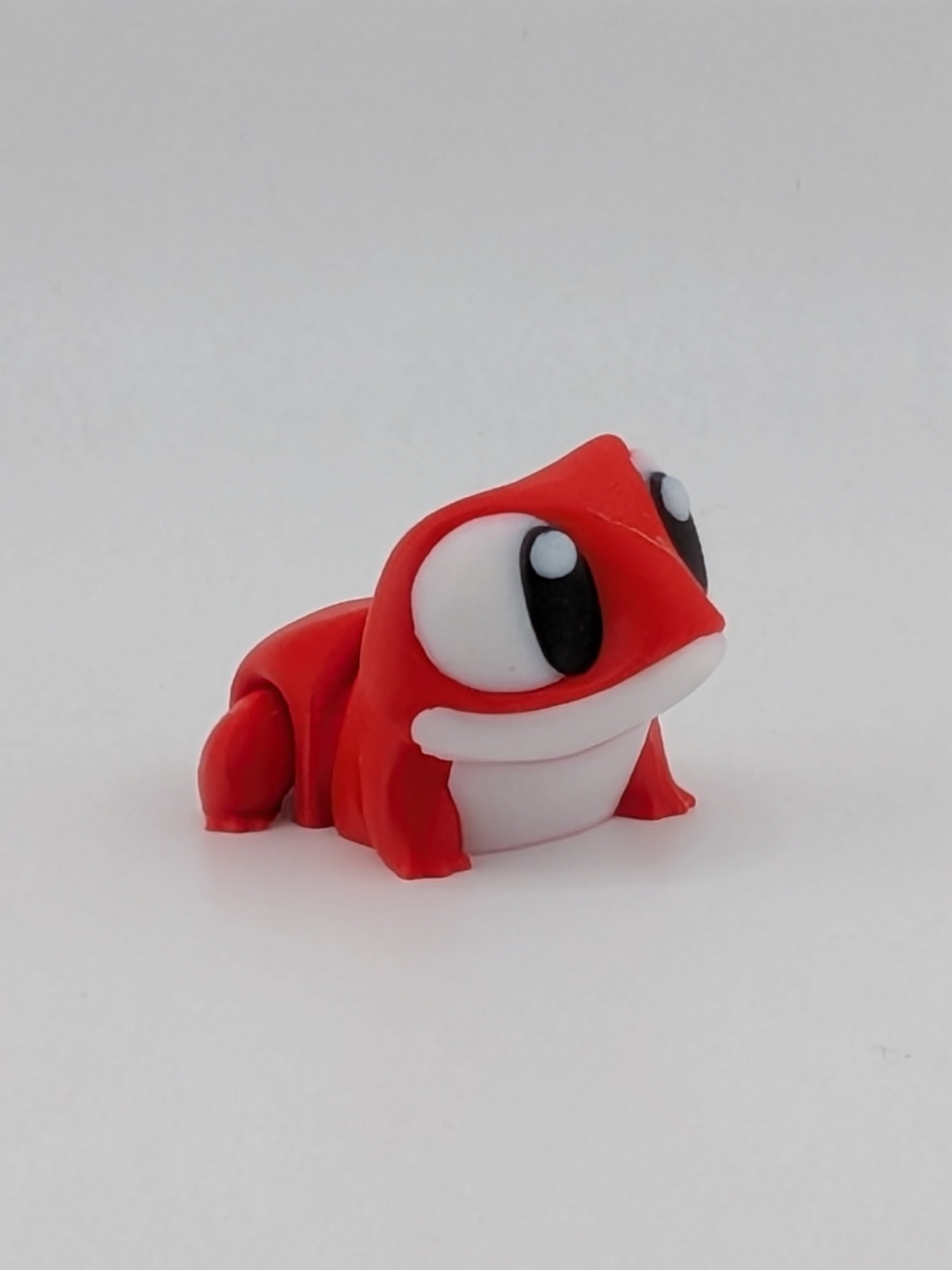 1.5 Inch Flexi Frog Keychain Articulated Cute Chibi Amphibian Fidget Buddy