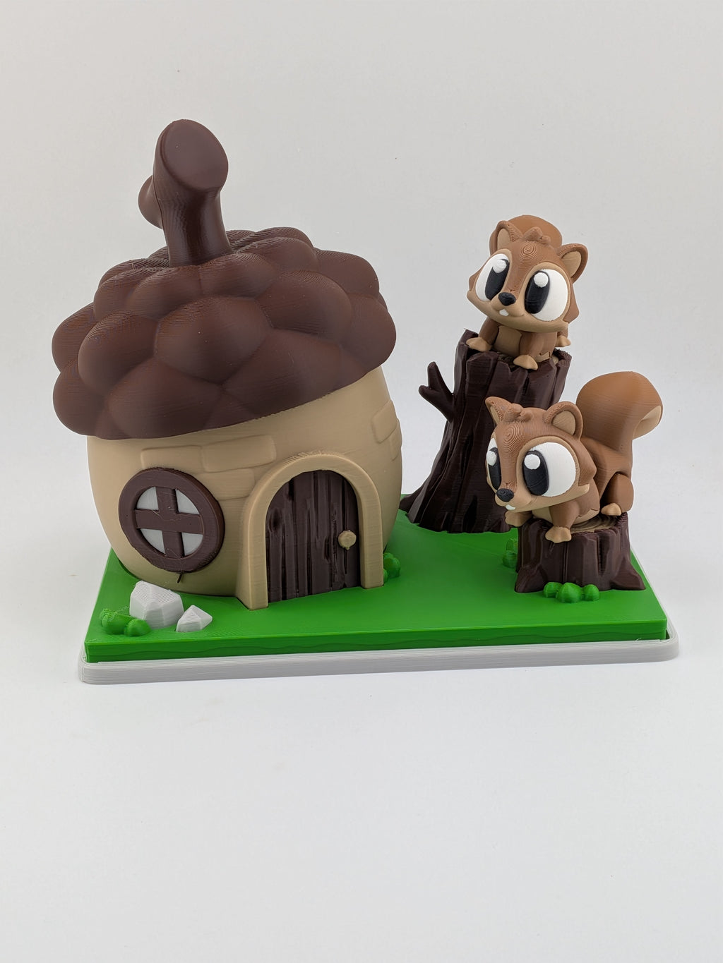 🐿️🏠 Spring Acorn Squirrel Habitat! 🌿 5-Piece Woodland Playset & Desk Decor ✨🌰