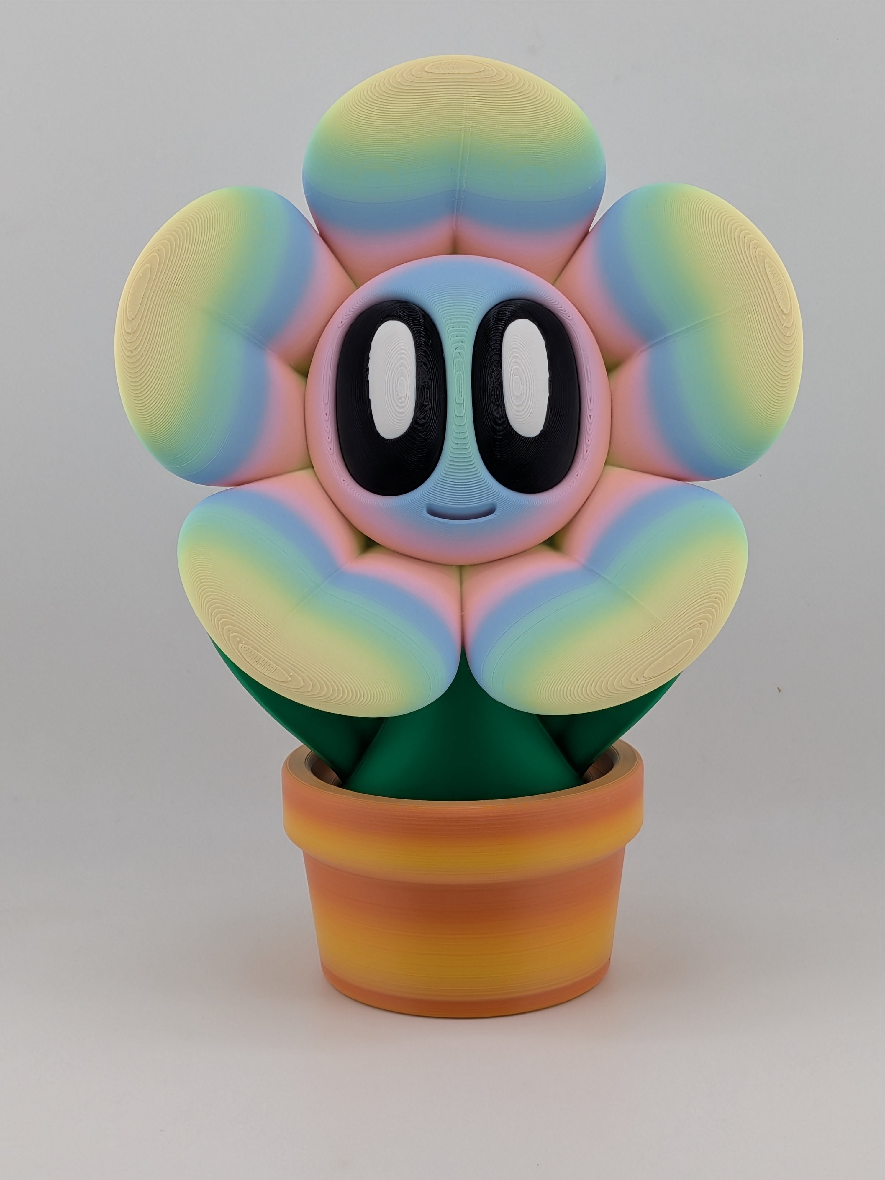 🌸✨ 8" Pastel "Dream-Bloom" Flower | BlobLab Art Desk Pet with Removable Pot 🪴🎨