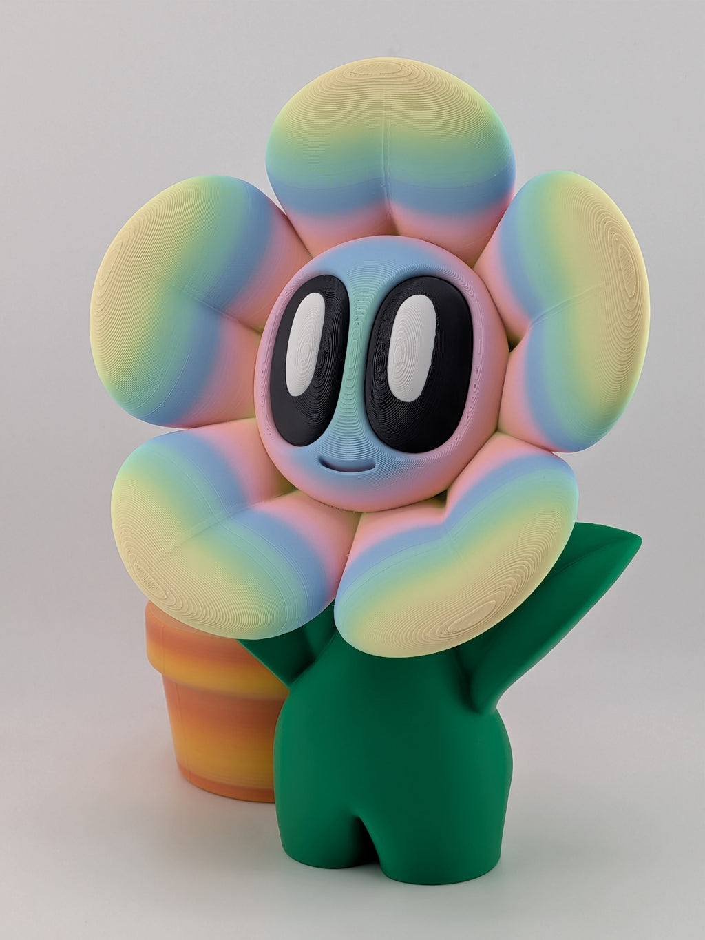 🌸✨ 8" Pastel "Dream-Bloom" Flower | BlobLab Art Desk Pet with Removable Pot 🪴🎨