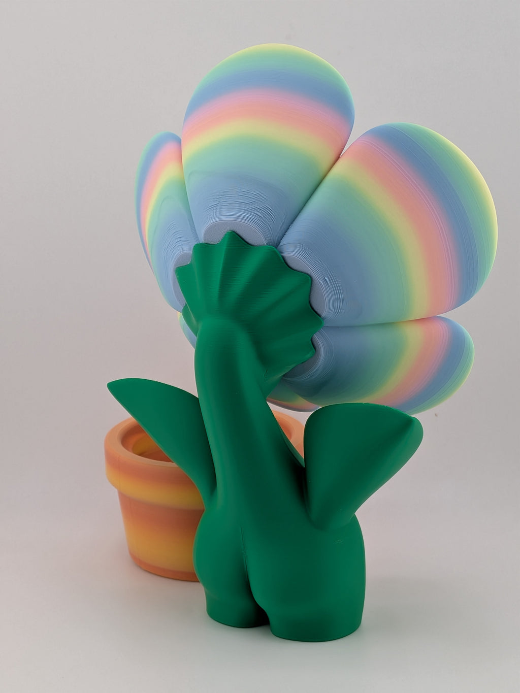 🌸✨ 8" Pastel "Dream-Bloom" Flower | BlobLab Art Desk Pet with Removable Pot 🪴🎨