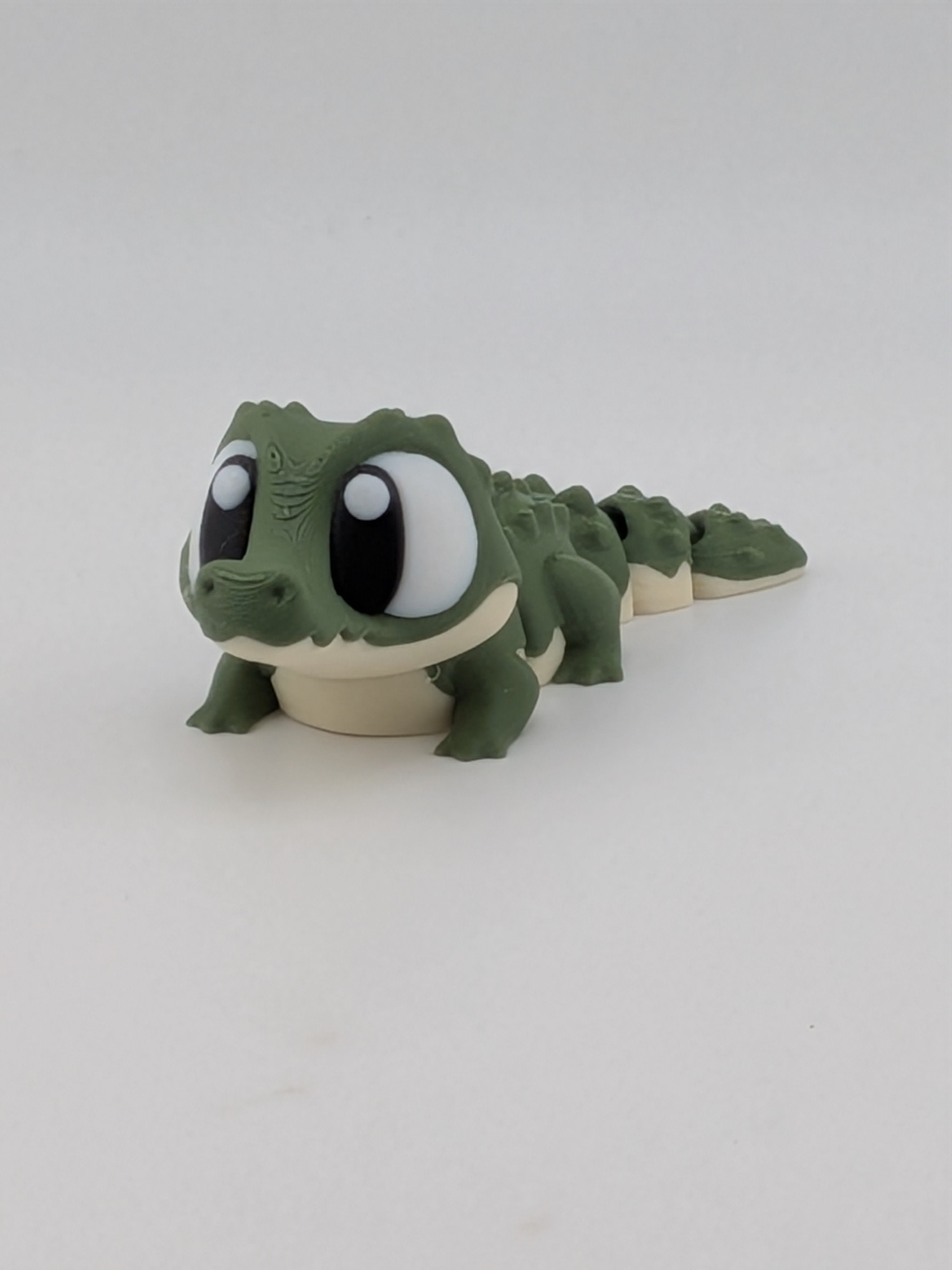 🐊🔑 3.5" Flexi Crocodile Keychain Buddy! ✨ Articulated "Gator" Bag Charm 🛶🌀