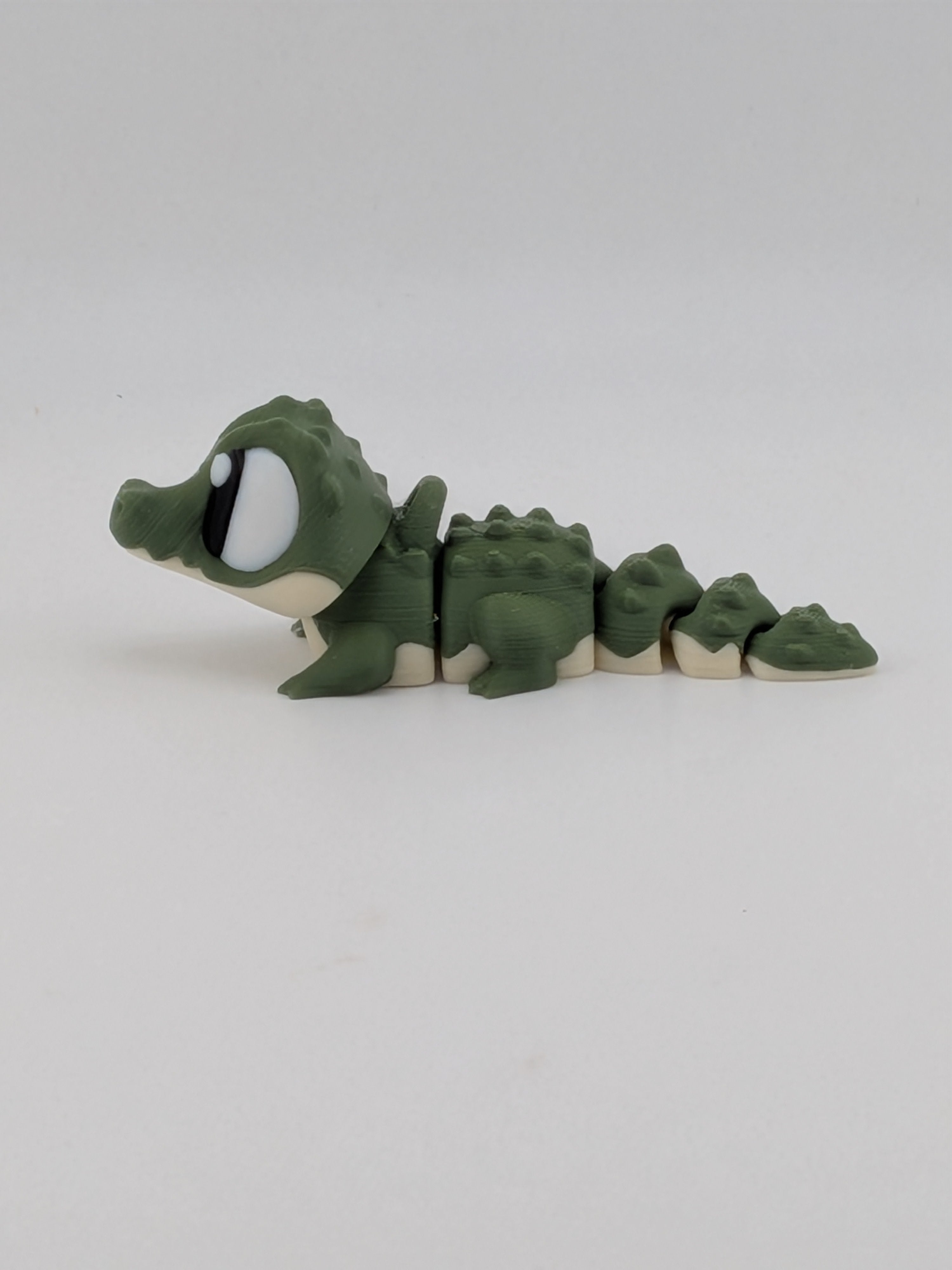 🐊🔑 3.5" Flexi Crocodile Keychain Buddy! ✨ Articulated "Gator" Bag Charm 🛶🌀