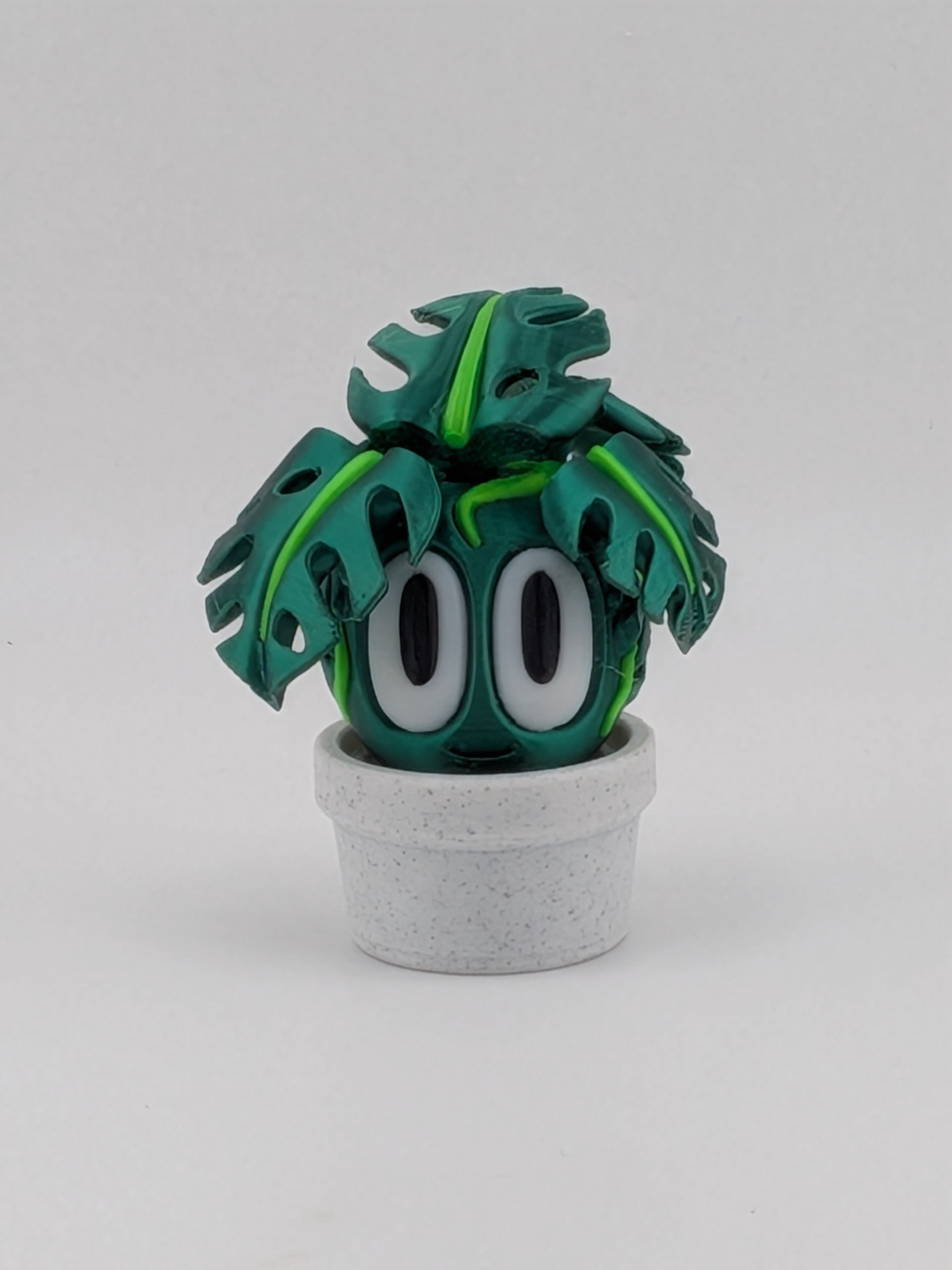 🌿✨ Monstera Plant Blob! 🪴 2.5" Leafy Fidget & Desk Pet Figurine 💎🍃