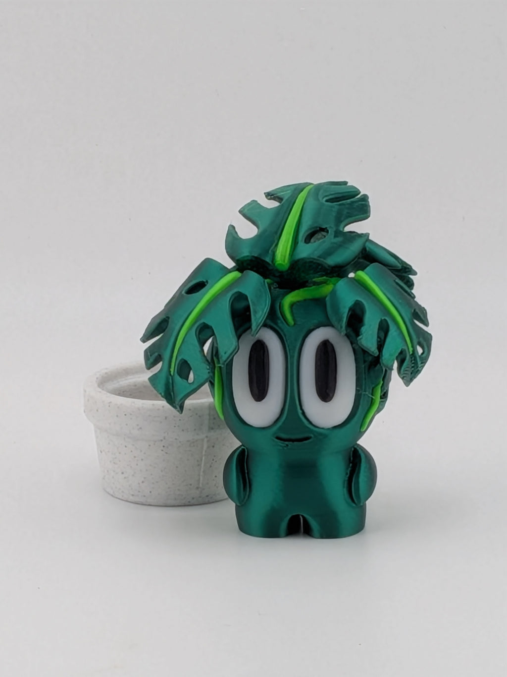 🌿✨ Monstera Plant Blob! 🪴 2.5" Leafy Fidget & Desk Pet Figurine 💎🍃