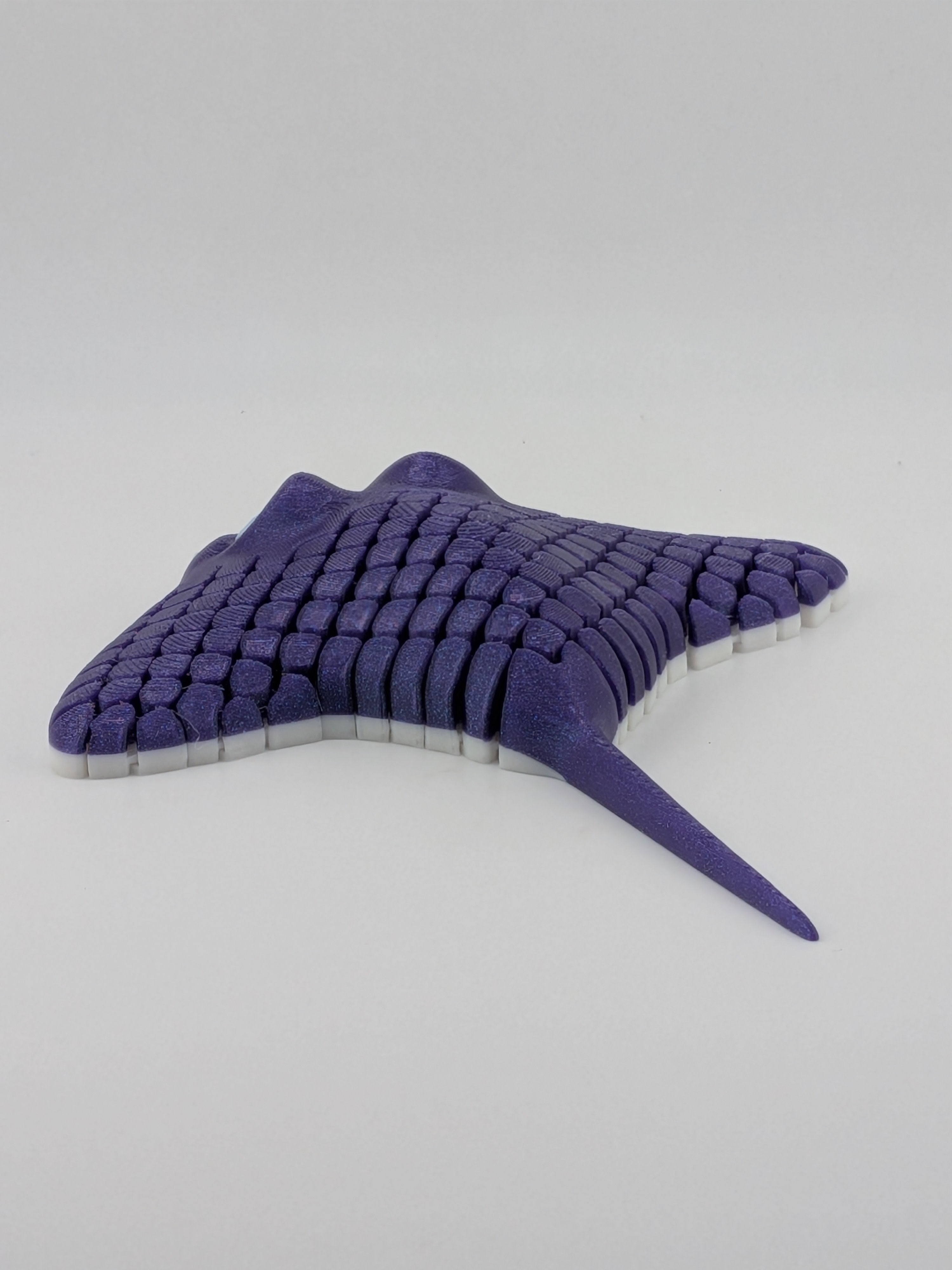 🌊✨ 6.5" Sea-Glider Manta Ray | Articulated "Liquid-Motion" Ocean Fidget 🦈🐚