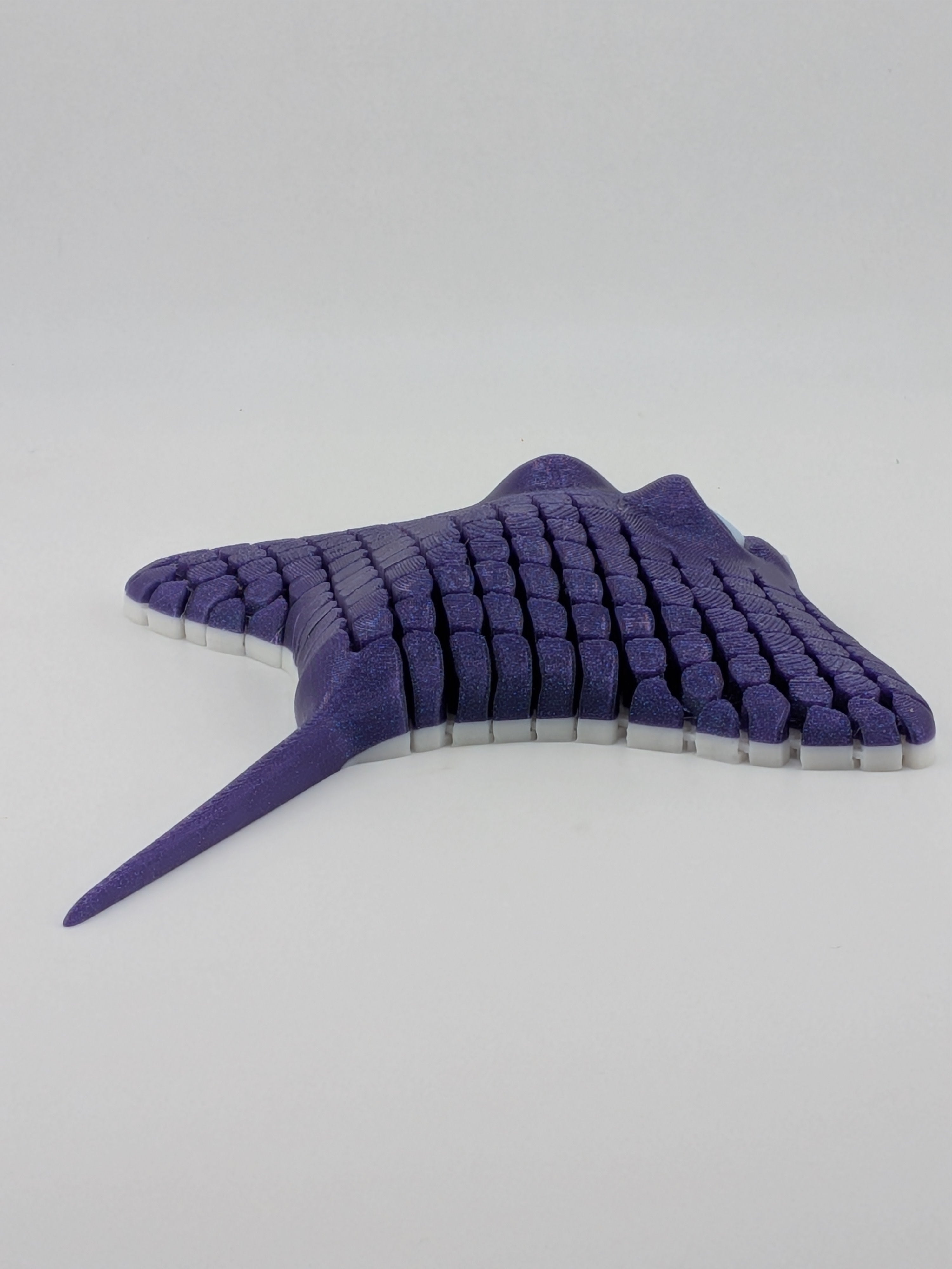 🌊✨ 6.5" Sea-Glider Manta Ray | Articulated "Liquid-Motion" Ocean Fidget 🦈🐚
