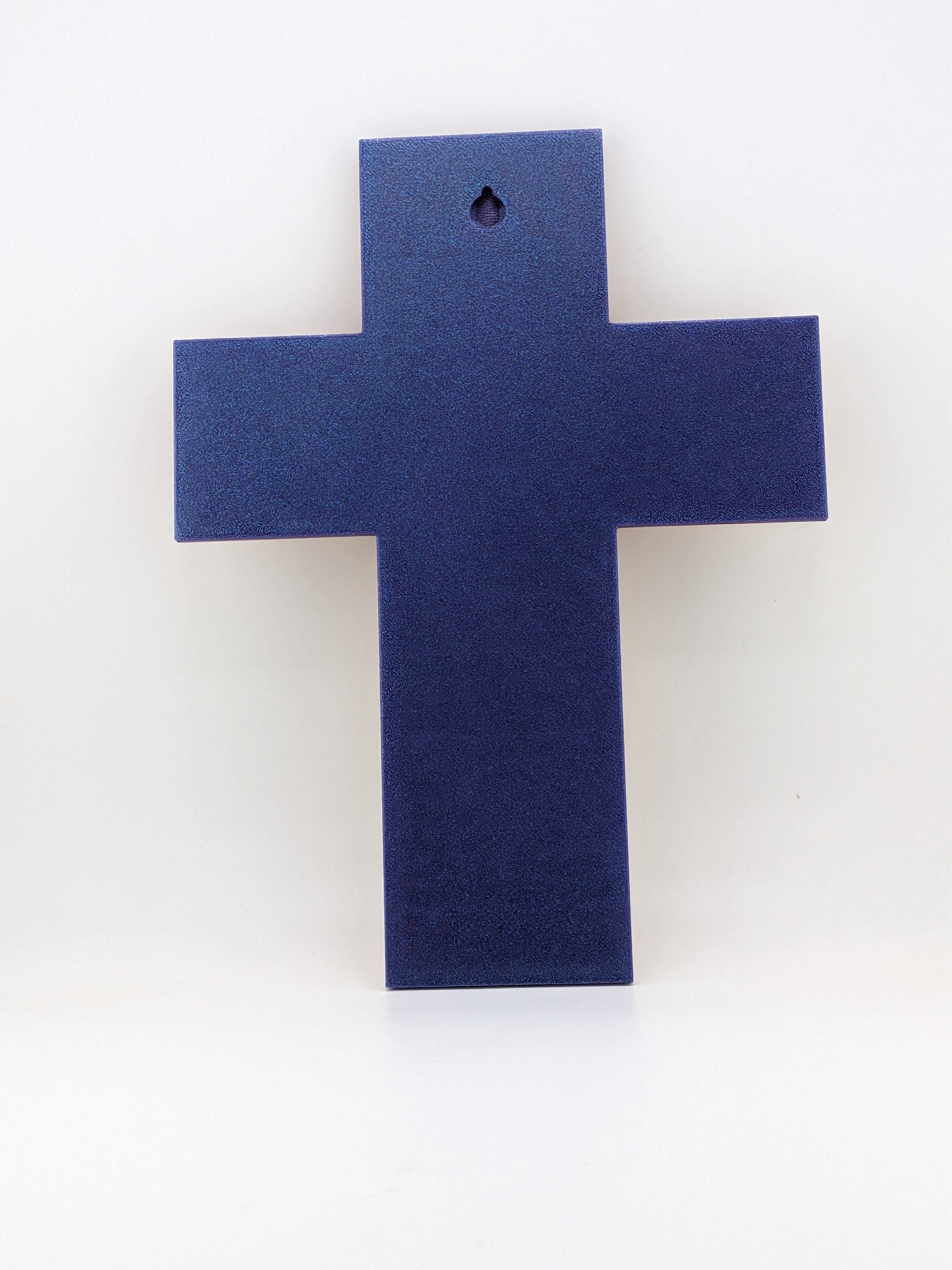 🙏✨ 9.75" Lord's Prayer Cross | 3D Printed Wall Art with Gold Embossed Text ✝️📜