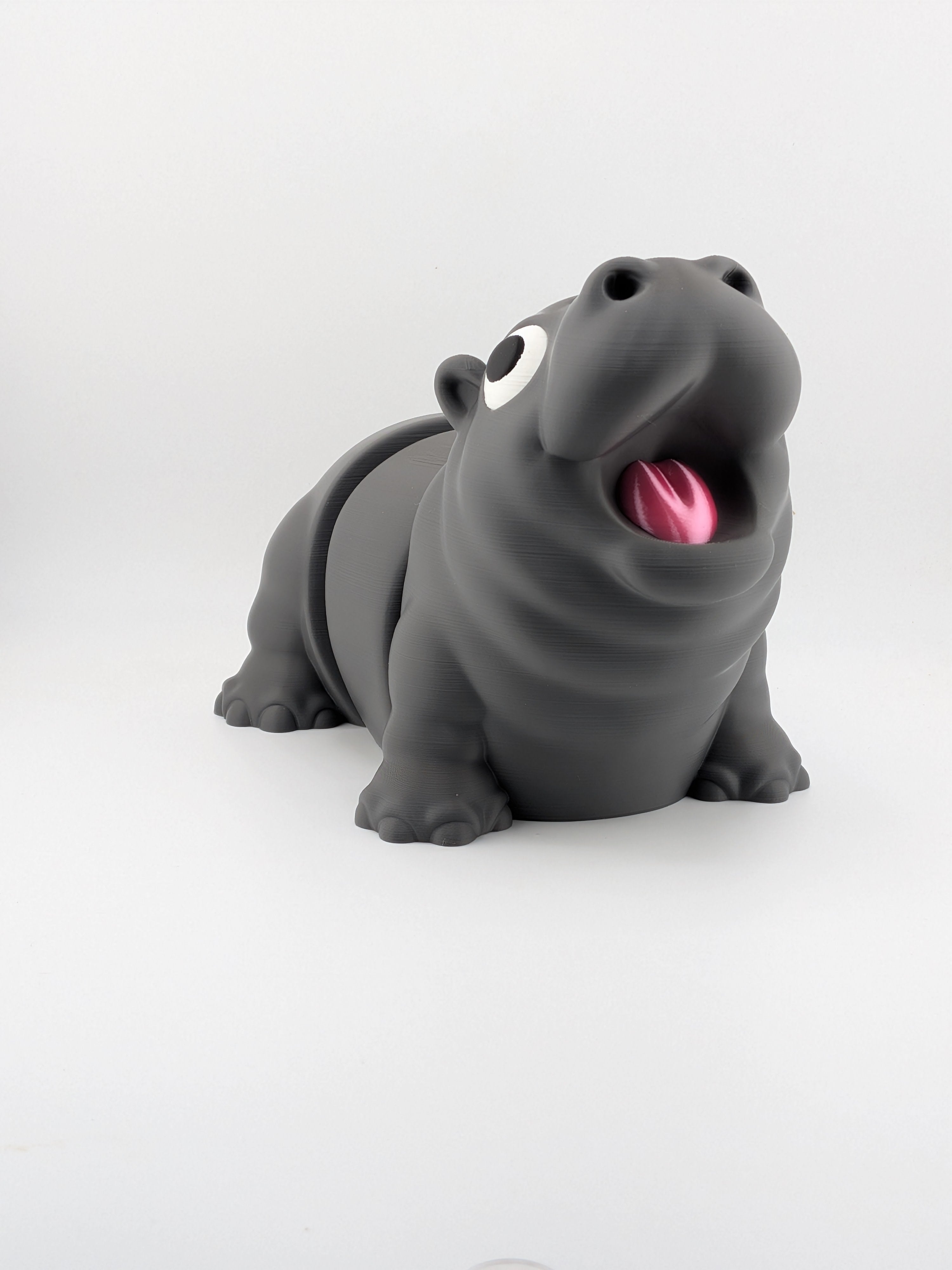 HIPPOさま 1 7.5 Inch Expressive Hippo Articulated Flexi Desk Pet Hungry