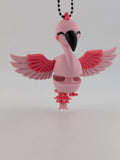 Flamingo Articulated Flexi Keychain Cute Moving Wings Fidget Buddy