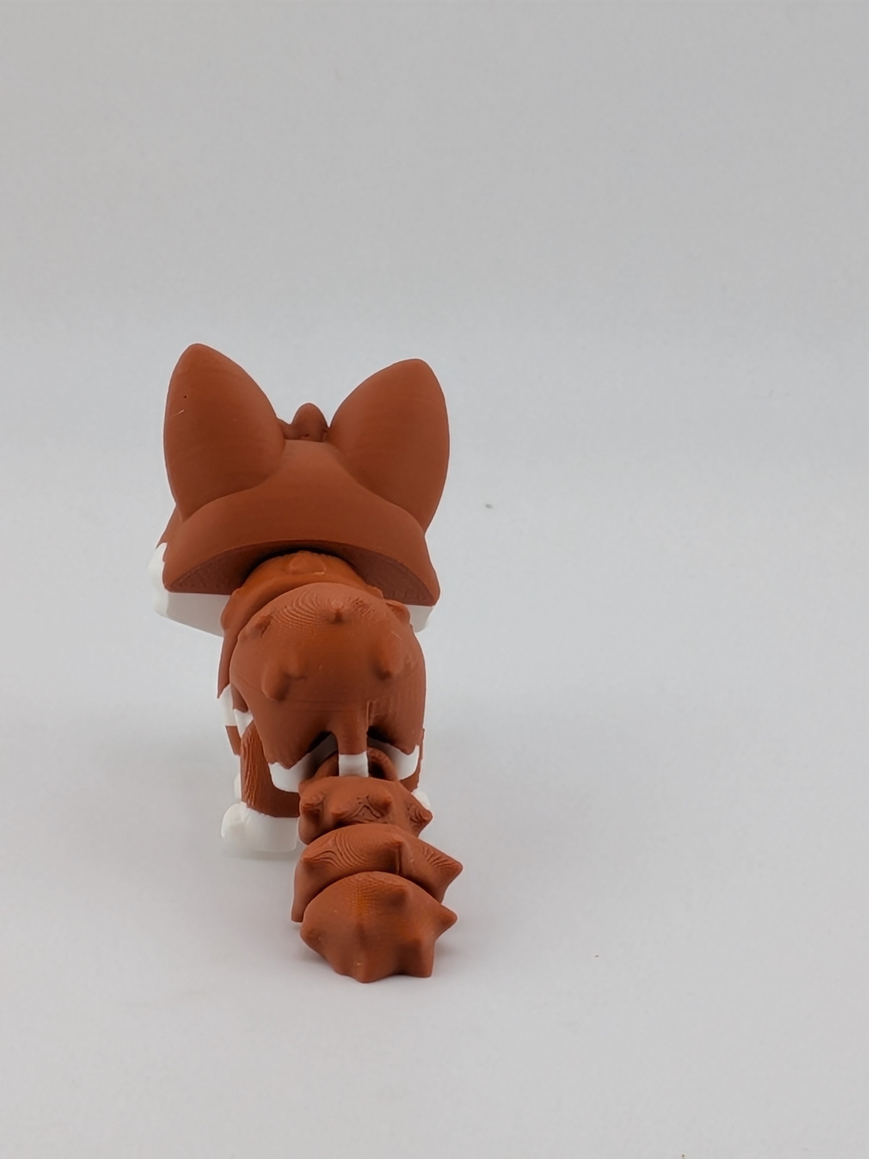 Fennec Fox Desert Diorama Display Set with 2 Articulated Flexi Foxes