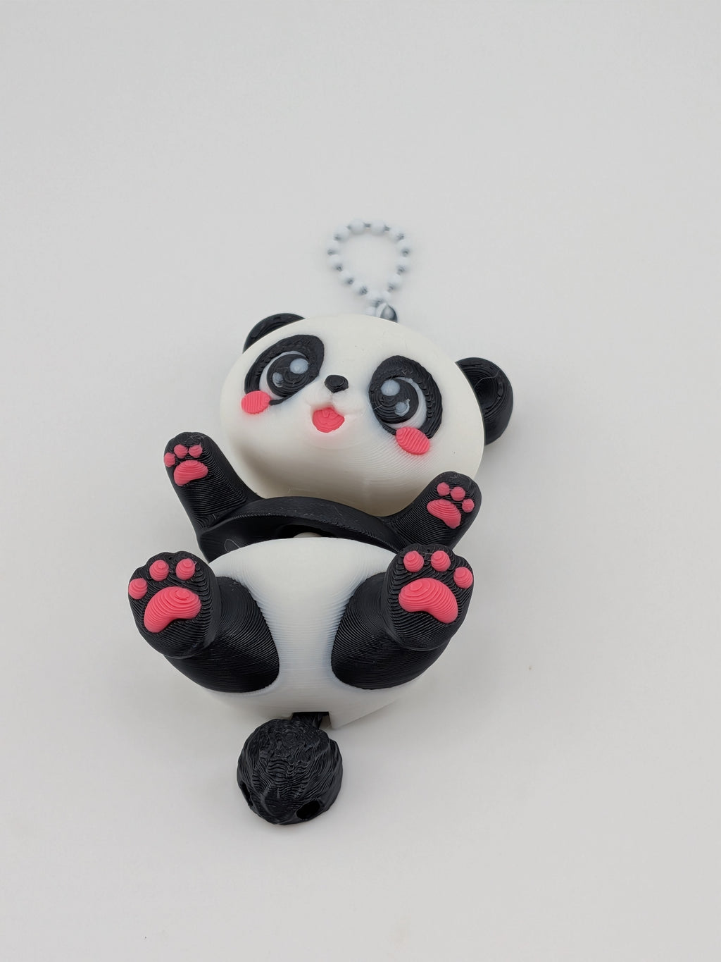 2.75 Inch Articulated Baby Panda Keychain Buddy Cute Flexi Fidget Toy