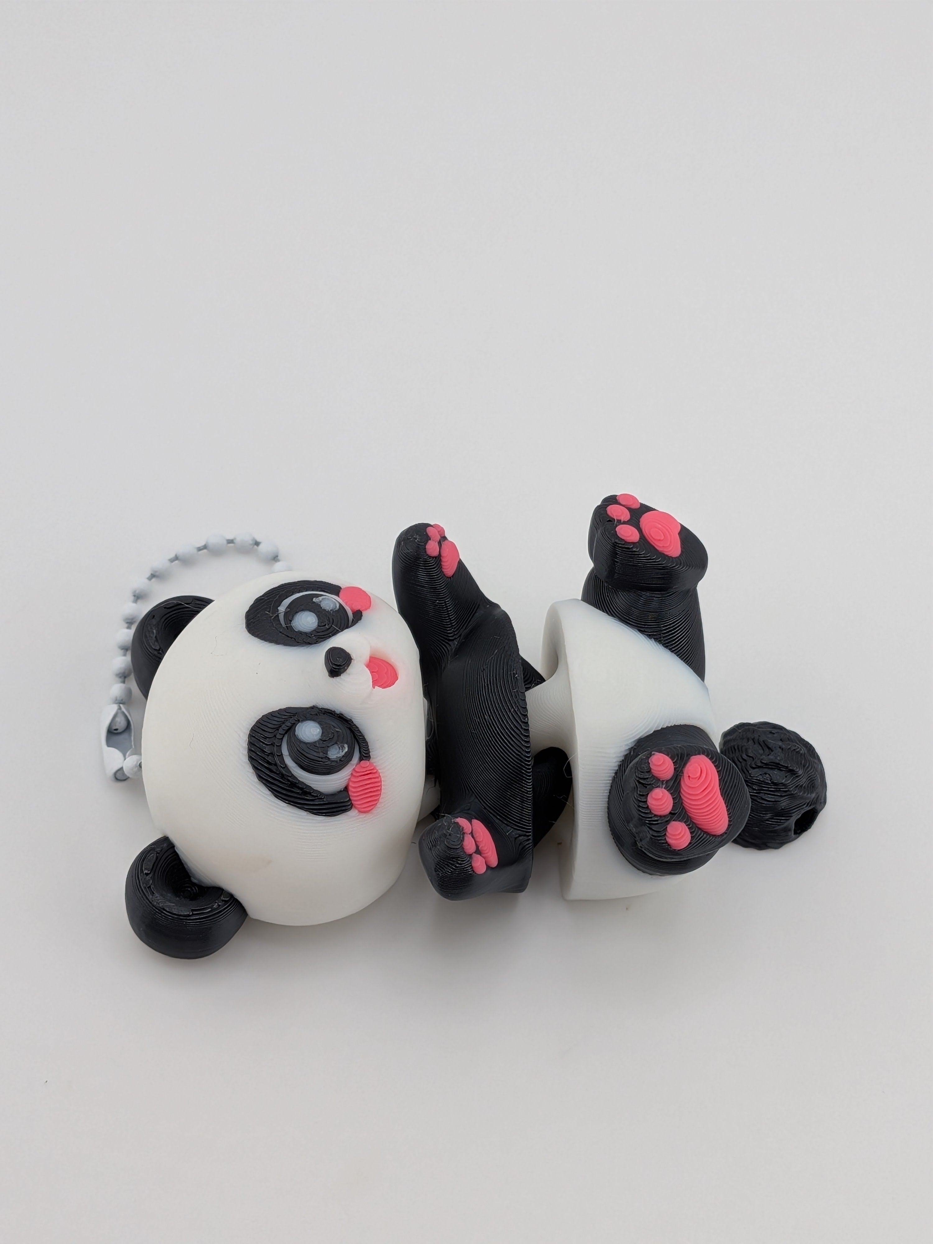 2.75 Inch Articulated Baby Panda Keychain Buddy Cute Flexi Fidget Toy