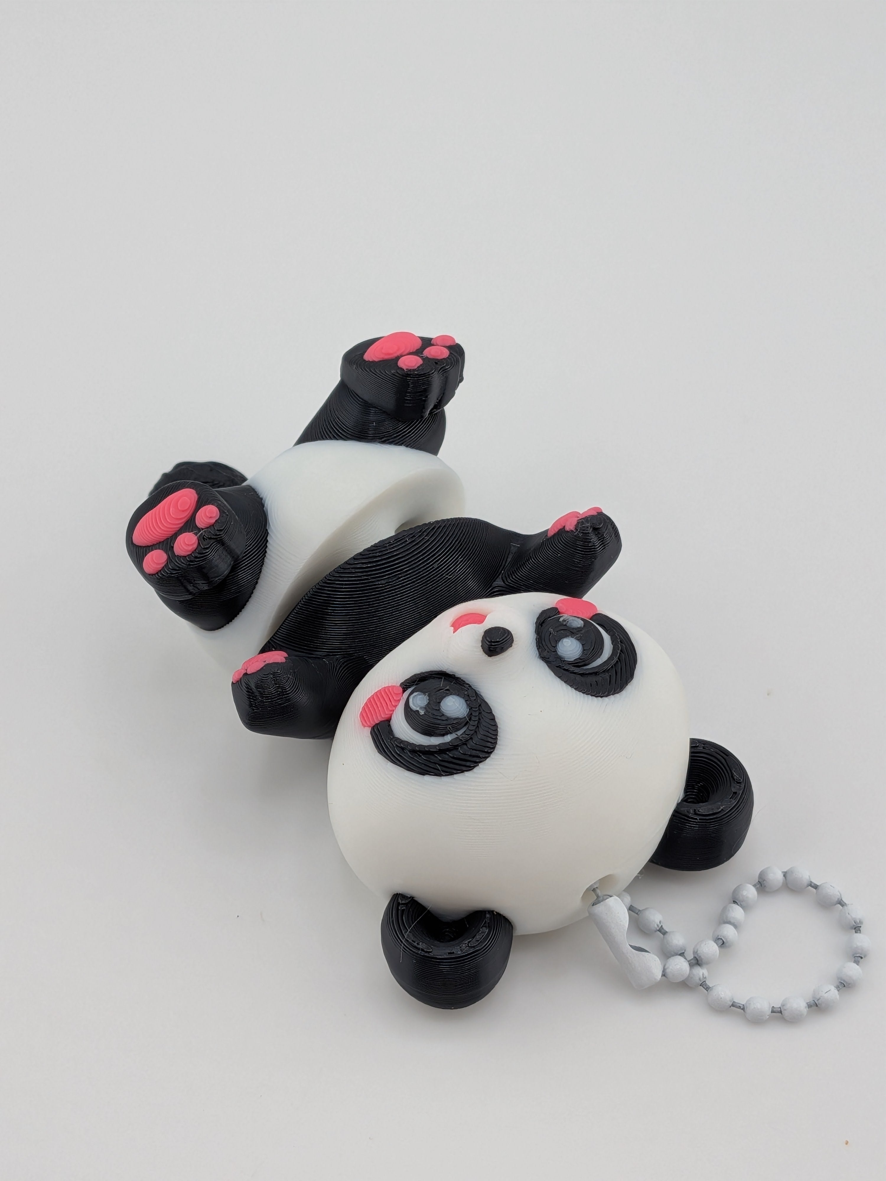 2.75 Inch Articulated Baby Panda Keychain Buddy Cute Flexi Fidget Toy