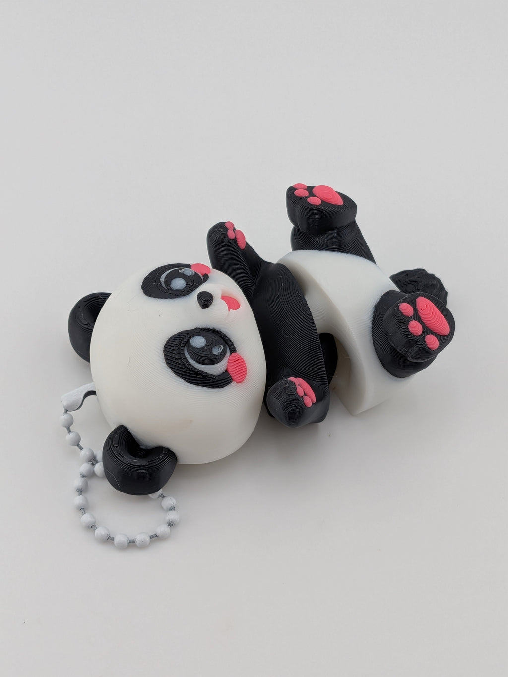 2.75 Inch Articulated Baby Panda Keychain Buddy Cute Flexi Fidget Toy