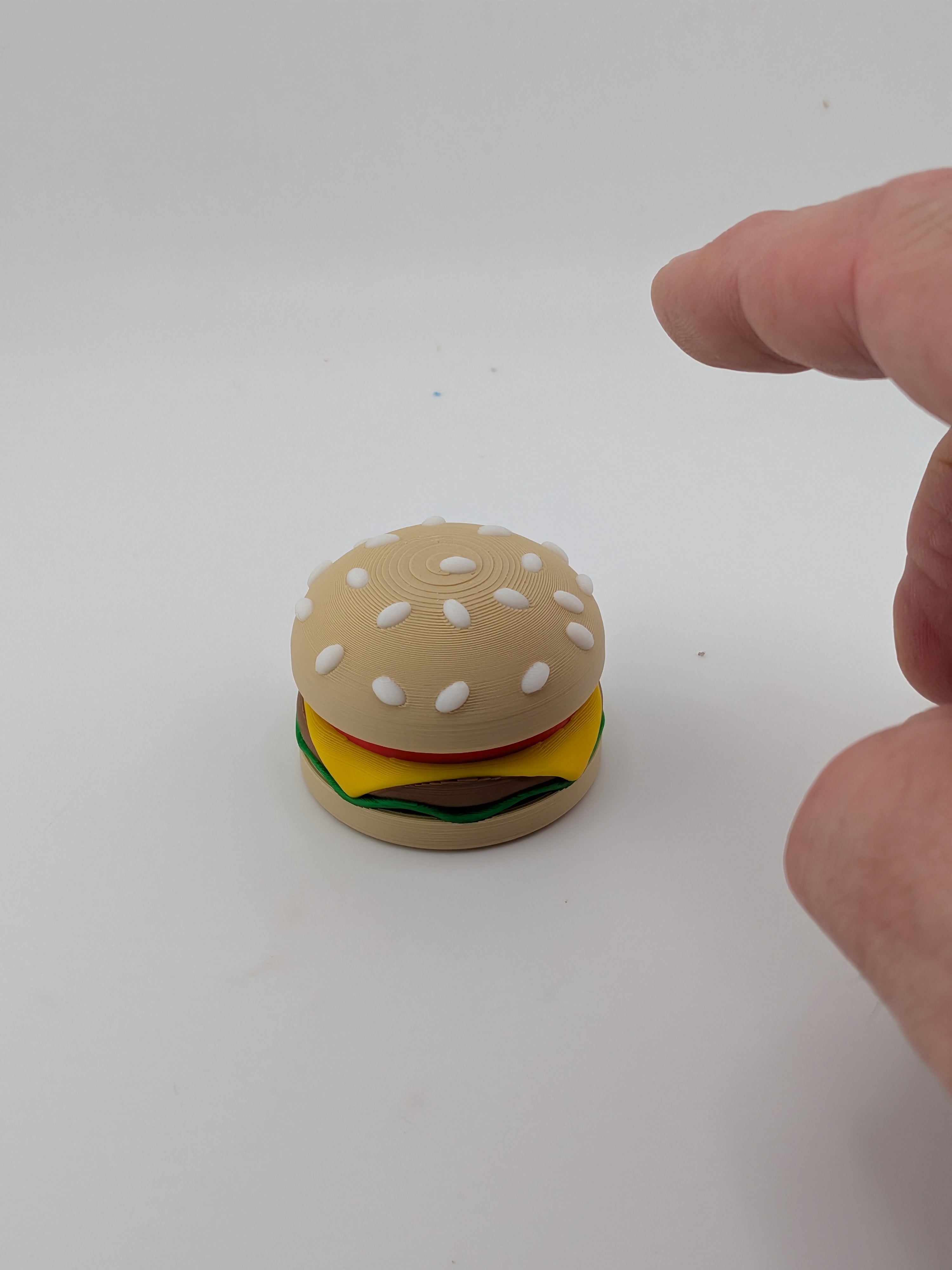 Mechanical Keyboard Switch Hamburger Fidget Clicker Cute Animal Burger Toy