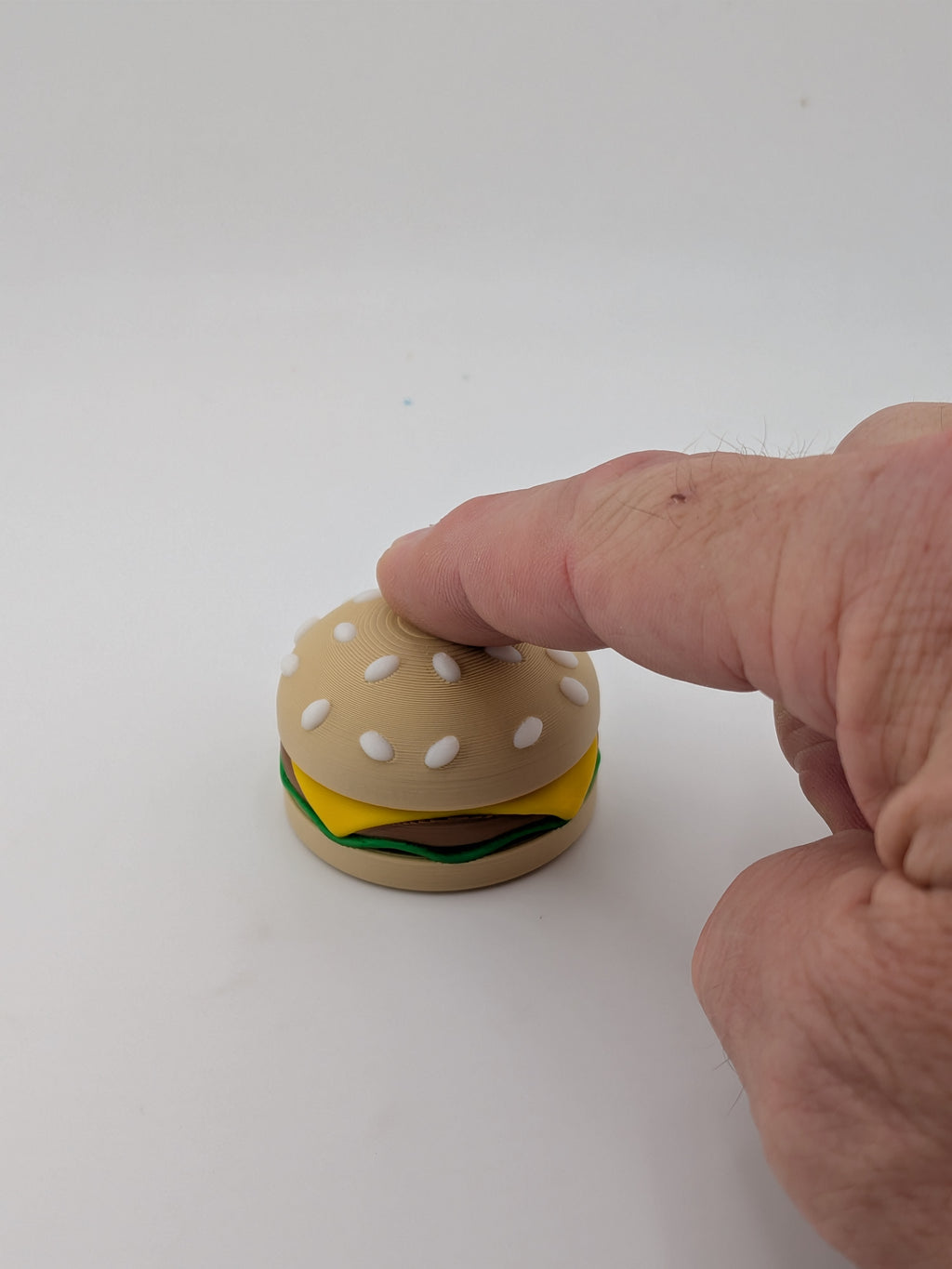 Mechanical Keyboard Switch Hamburger Fidget Clicker Cute Animal Burger Toy
