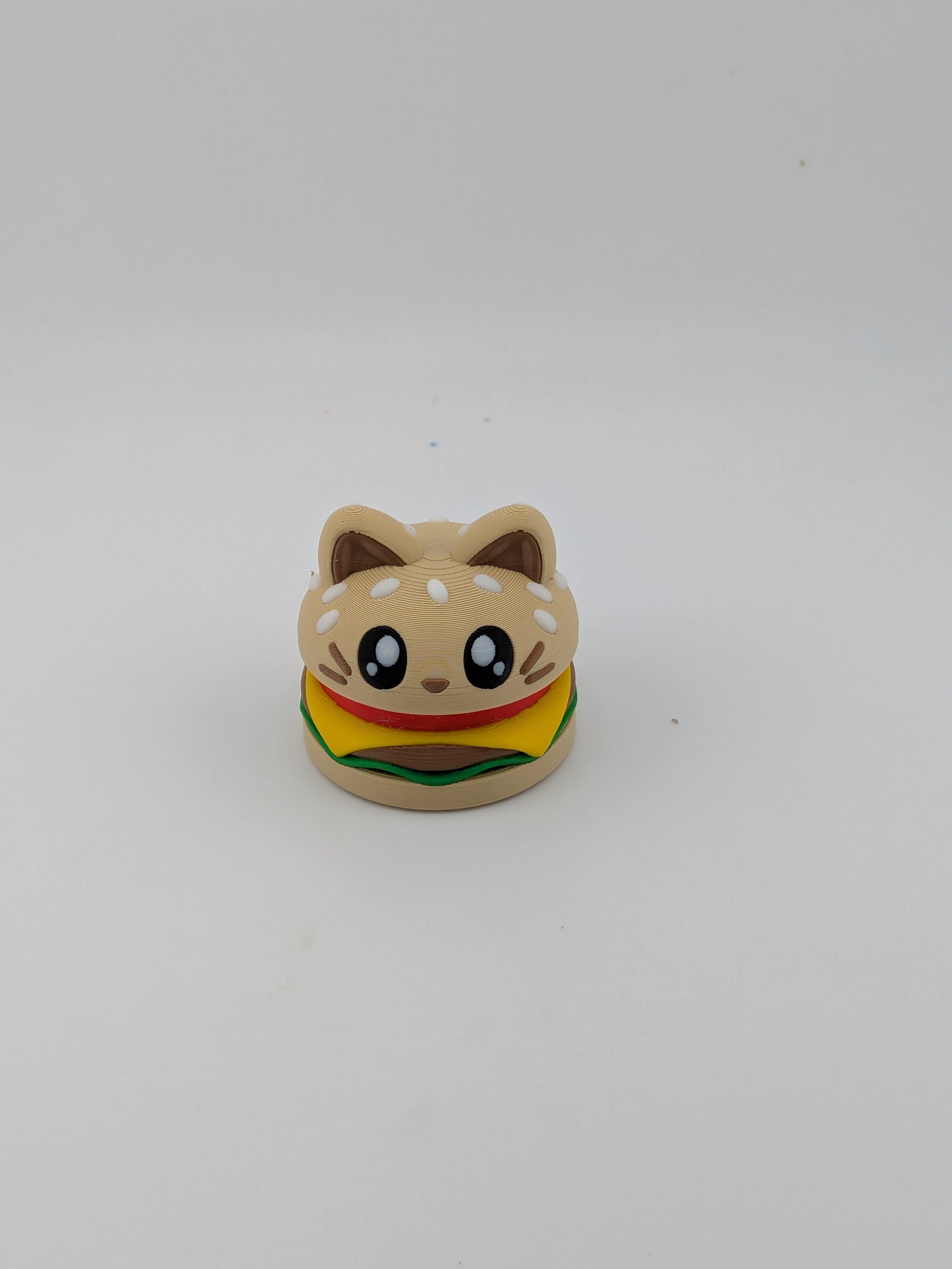 Mechanical Keyboard Switch Hamburger Fidget Clicker Cute Animal Burger Toy