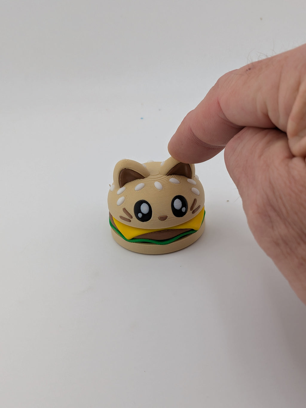 Mechanical Keyboard Switch Hamburger Fidget Clicker Cute Animal Burger Toy