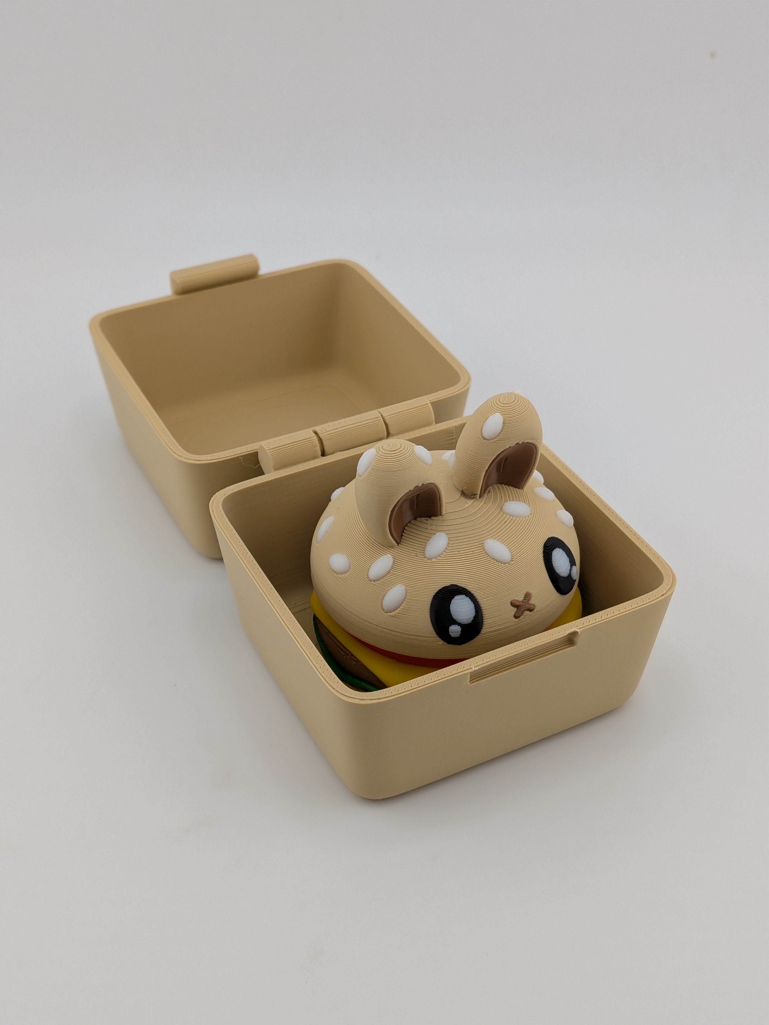Mechanical Keyboard Switch Hamburger Fidget Clicker Cute Animal Burger Toy