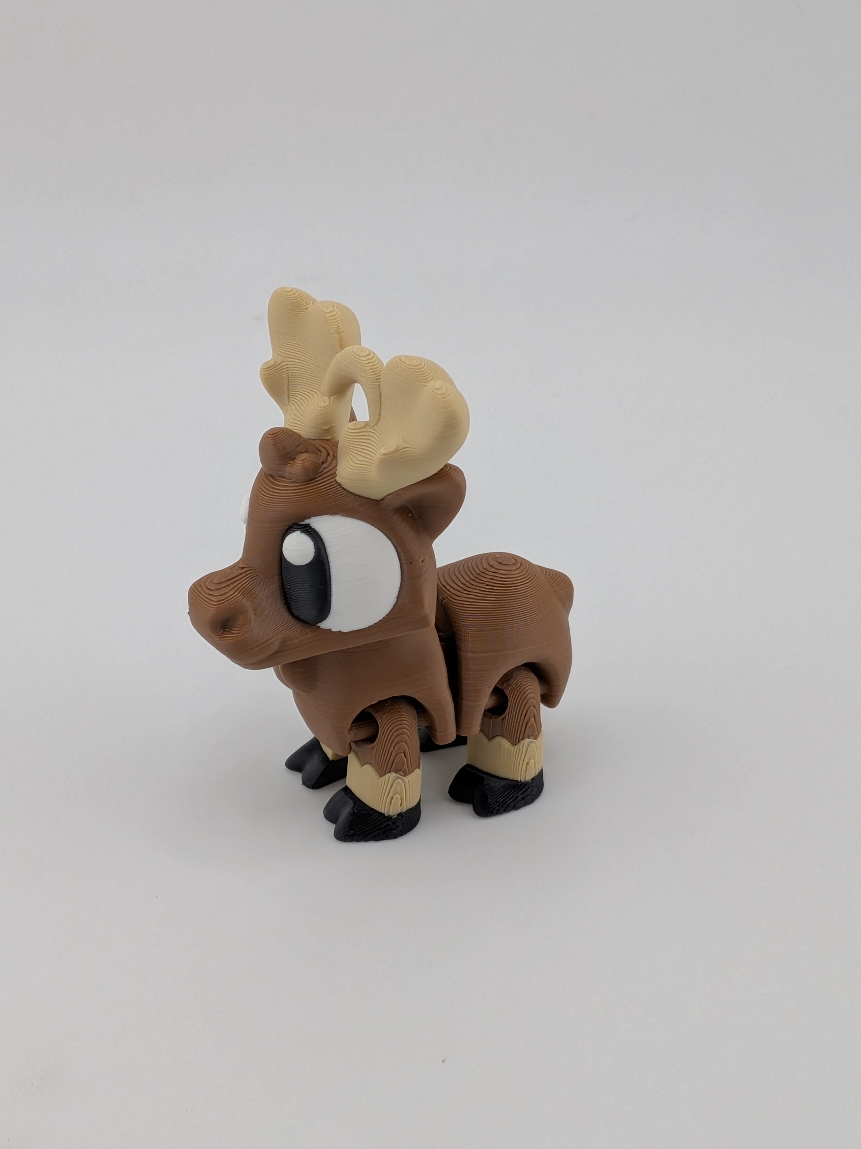 Articulated Moose Keychain Buddy Flexi Moving Head Legs Cute Fidget Toy
