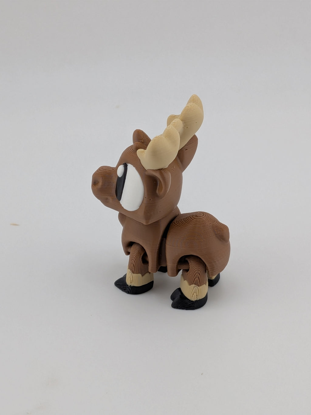 Articulated Moose Keychain Buddy Flexi Moving Head Legs Cute Fidget Toy