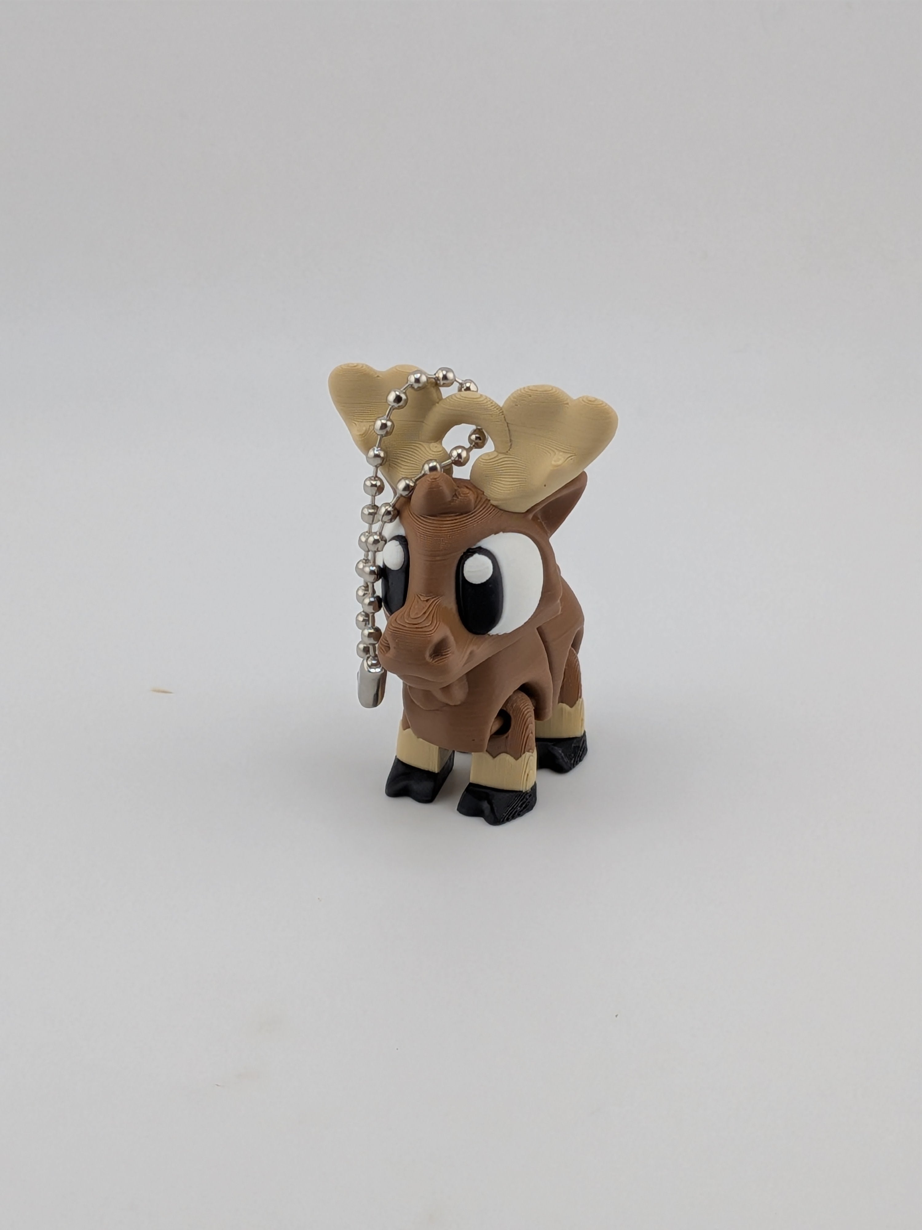 Articulated Moose Keychain Buddy Flexi Moving Head Legs Cute Fidget Toy