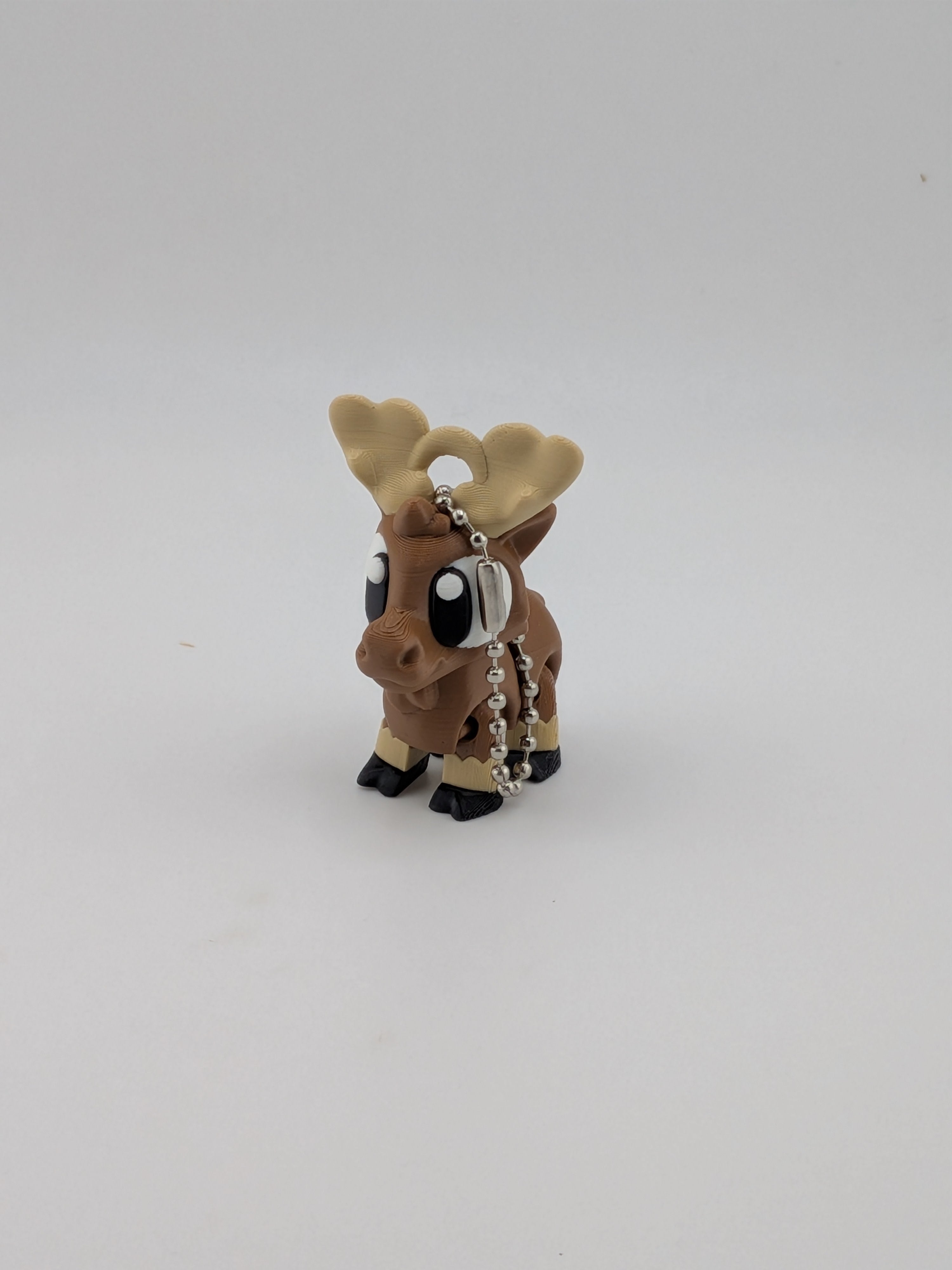 Articulated Moose Keychain Buddy Flexi Moving Head Legs Cute Fidget Toy